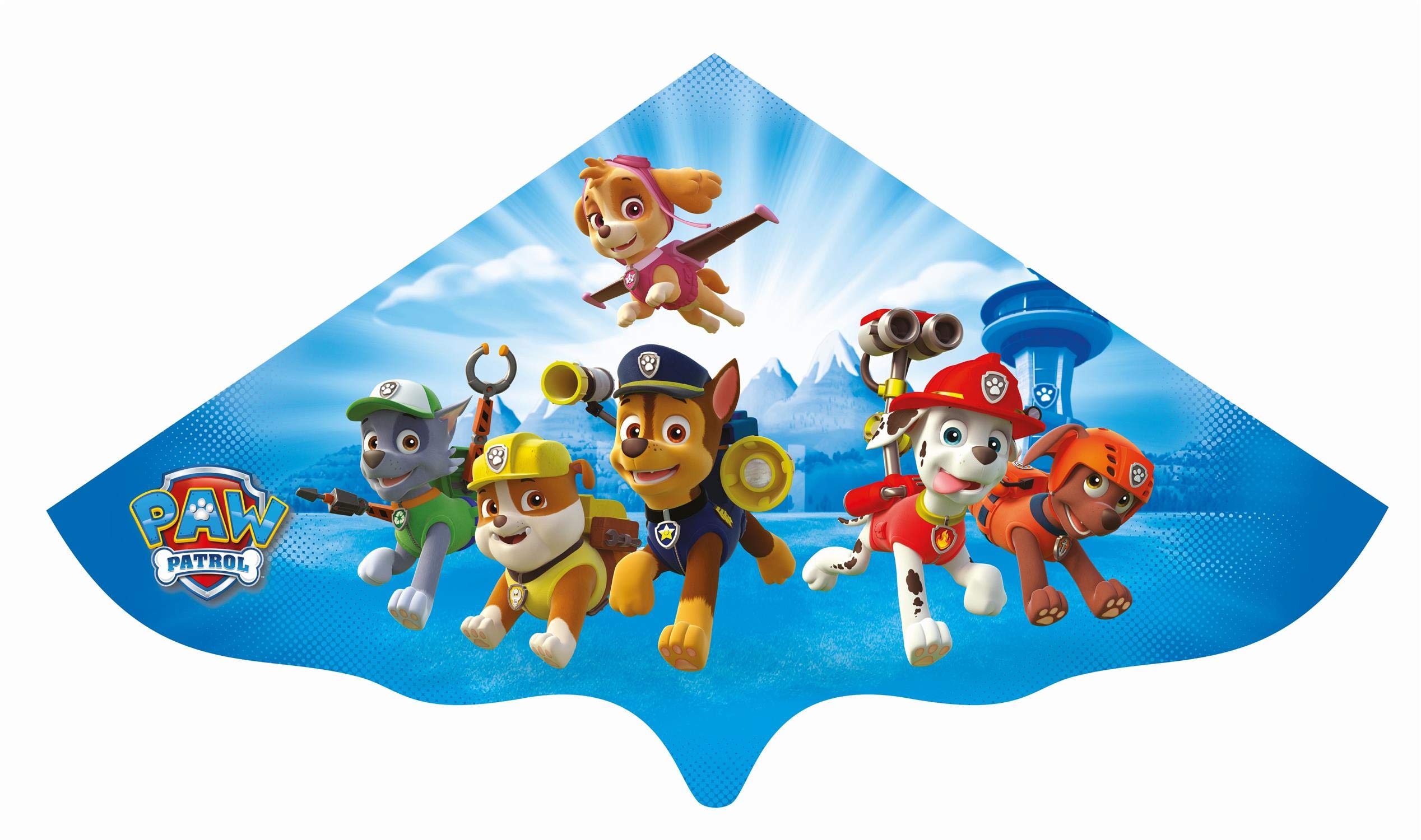 Günther Flugspiele 1219 - Einleiner-Drachen Paw Patrol, ca. 115 x 63 cm, Kinderdrachen aus robuster PE-Folie, für Kinder ab 4 Jahren, inkl. Griff und Drachenschnur Angebot bei HelloDeals
