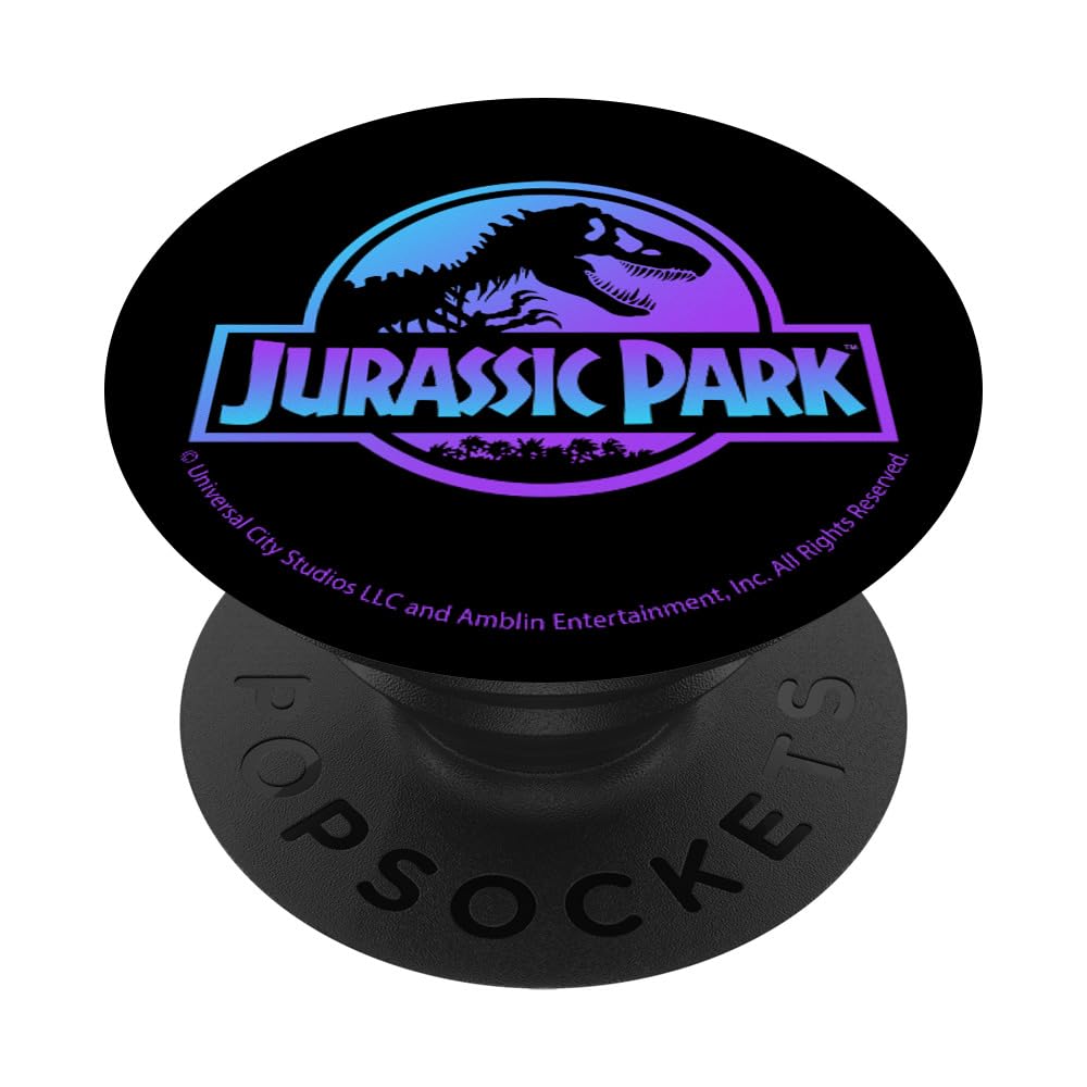 Jurassic Park Blue & Purple Fossil Logo PopSockets mit austauschbarem PopGrip Standard Angebot bei HelloDeals