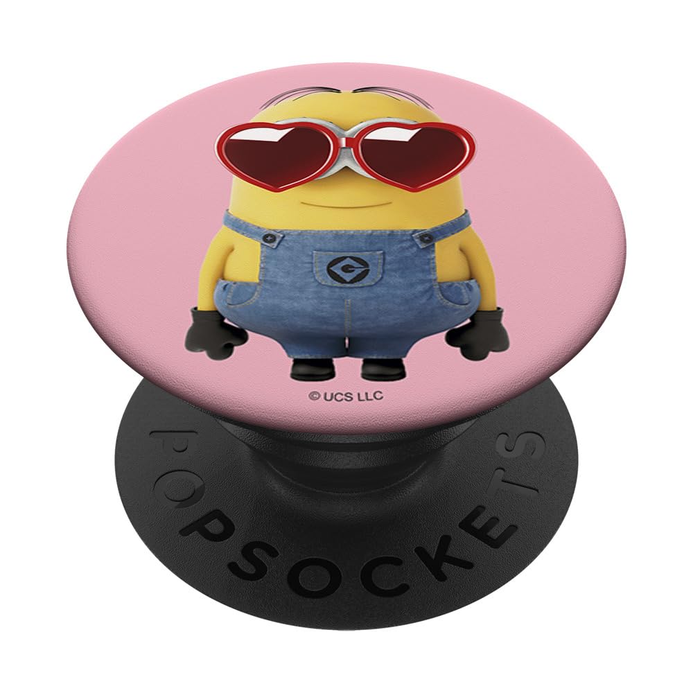 Despicable Me Minions Dave Valentine's Day Heart Glasses PopSockets Klebender PopGrip Adhesive PopGrip Angebot bei HelloDeals