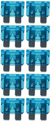 baytronic Standard Flachstecksicherung Kfz-Sicherung (10 Stück 15 A blau) Angebot bei HelloDeals