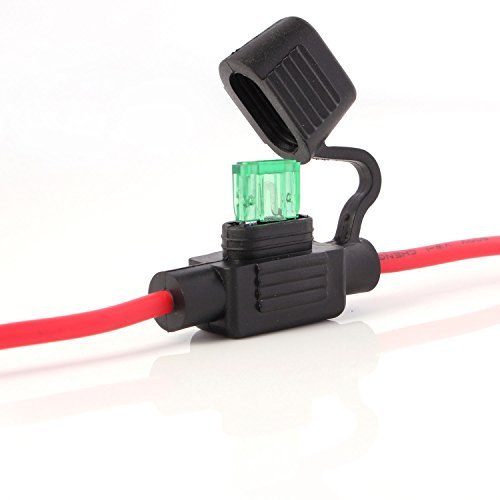 Neuftech® Sicherungshalter KFZ LKW Flachsicherung Sicherung Halter wasserdicht 30A (inkl. 30A Sicherung - 26 cm) Angebot bei HelloDeals