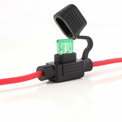 Neuftech® Sicherungshalter KFZ LKW Flachsicherung Sicherung Halter wasserdicht 30A (inkl. 30A Sicherung - 26 cm) Angebot bei HelloDeals