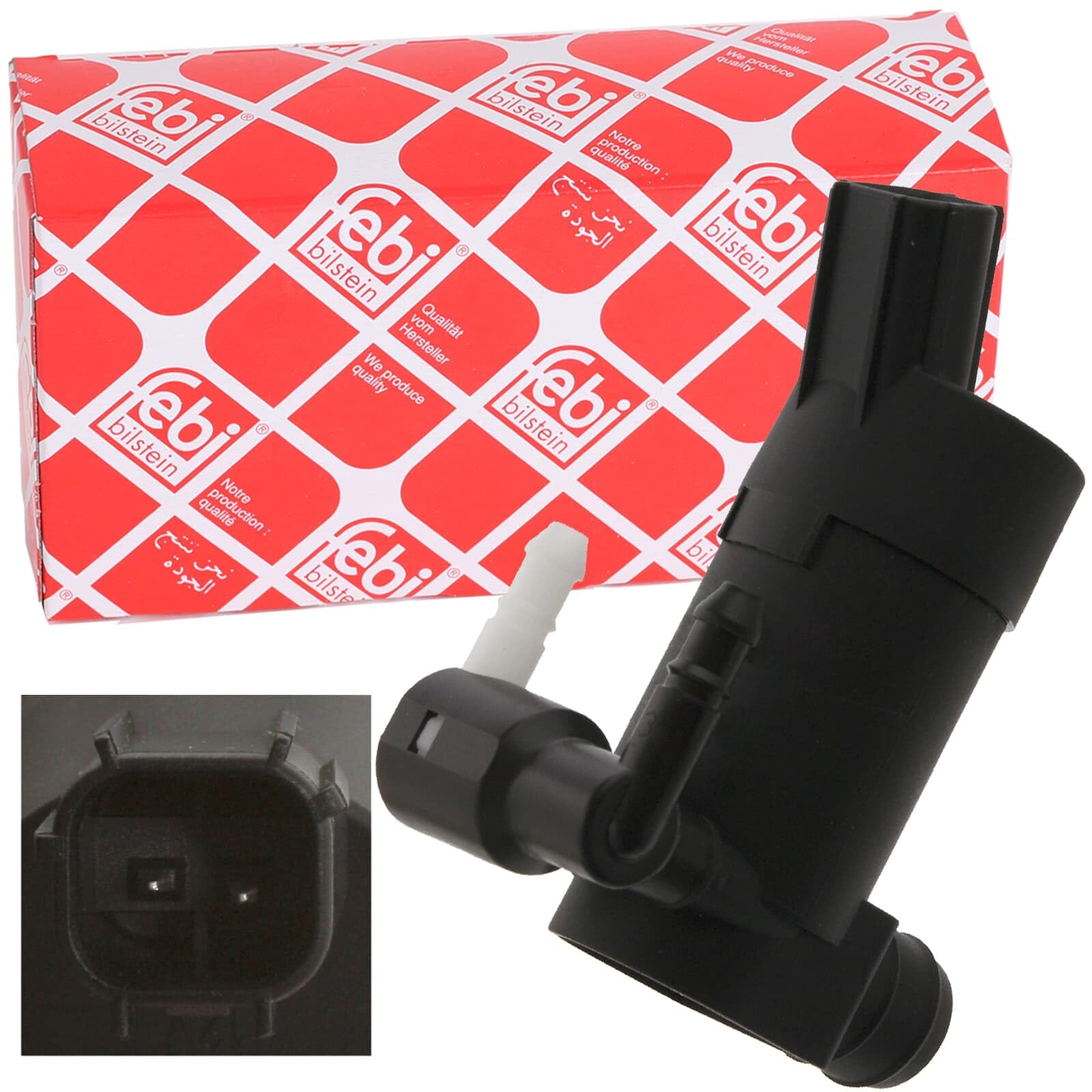febi bilstein 34863 Waschwasserpumpe für Scheibenreinigungsanlage , 1 Stück Angebot bei HelloDeals