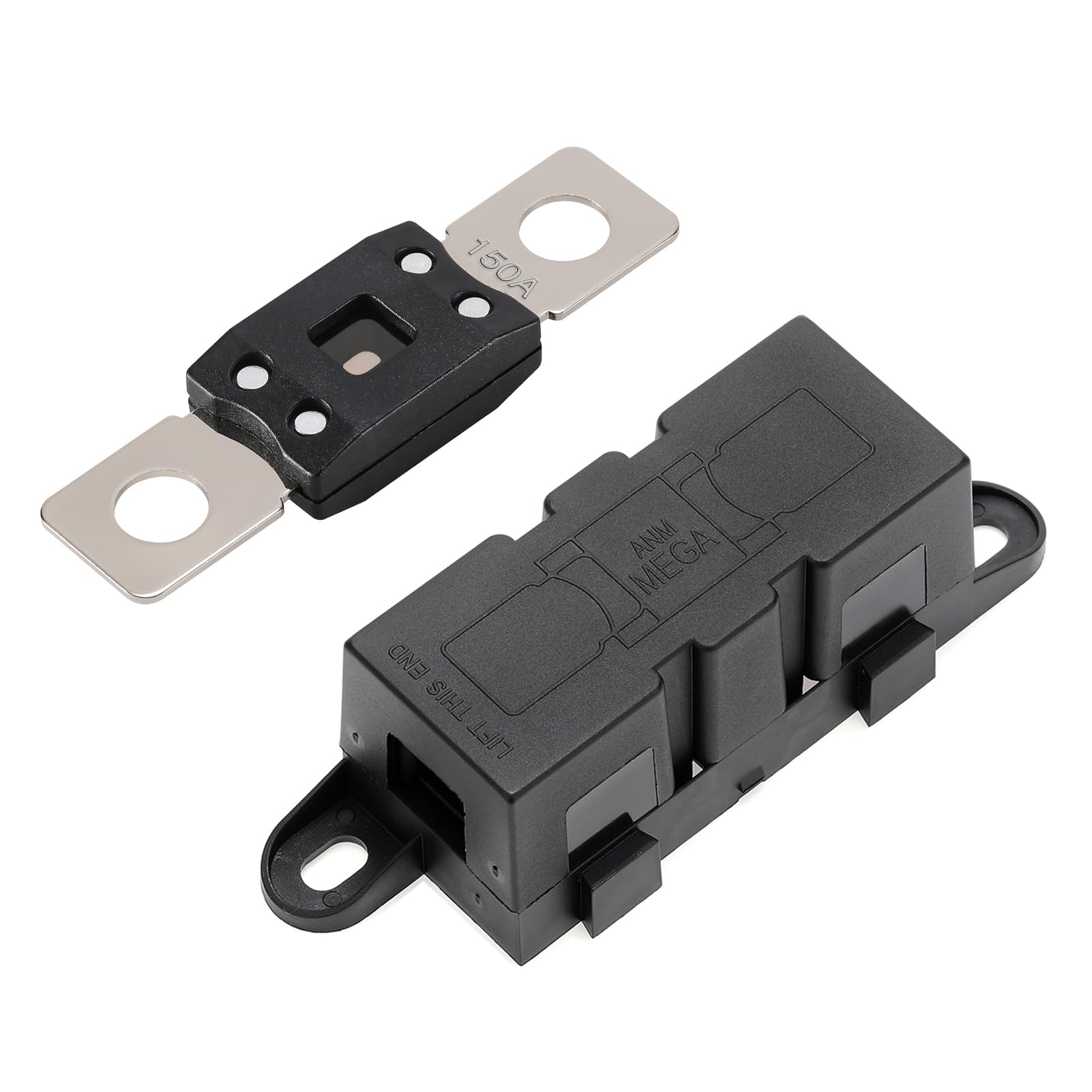 VEXUNGA Mega Sicherungshalter und Mega Sicherungen 150A Ampere ANM Schmelzsicherung Sicherungshalter mit MEGA Sicherung Schraubsicherung Hochstromsicherung für KFZ PKW LKW 150Amp ANM MEGA Angebot bei HelloDeals