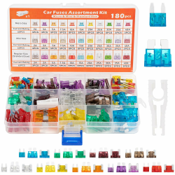 180 pcs Kfz Sicherungen Set, Auto Sicherungen Set, Micro sicherungen Auto, Mini Flachsicherungen, Standard, 1 Sicherungszieher-für PKW/Motorrad/Wohnmobil(2A-40A） Angebot bei HelloDeals