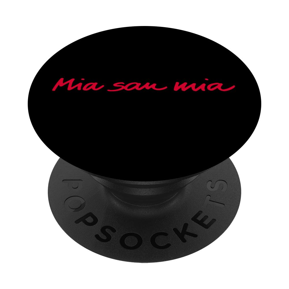 PopSockets FC Bayern München mia san mia schwarz/rot PopSockets PopGrip: Ausziehbarer Sockel und Griff für Handys/Tablets mit Tauschbarem Top Adhesive PopGrip Angebot bei HelloDeals