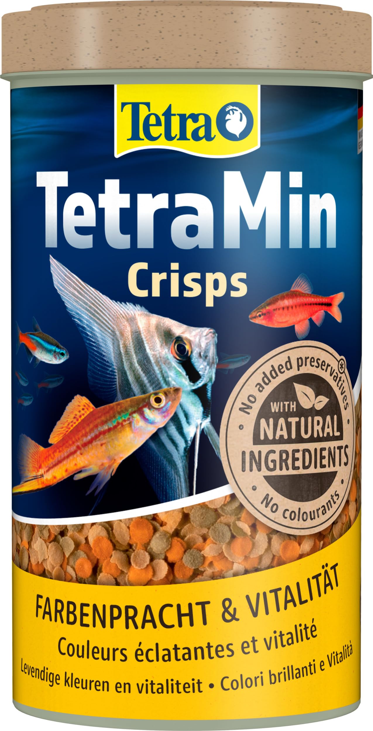 TetraMin Crisps - Fischfutter für alle Zierfische, nährstoffreiche Mischung für gesunde Fische und klares Wasser, 500 ml Dose Crisps 500 ml (1er Pack) Angebot bei HelloDeals