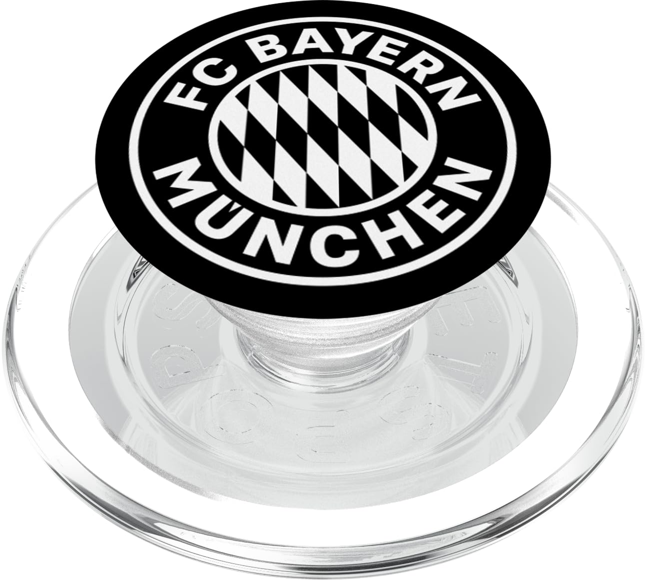 FC Bayern München Logo schwarz PopSockets PopGrip: Ausziehbarer Sockel und Griff für Handys/Tablets mit Tauschbarem Top PopSockets PopGrip für MagSafe Transparent Magnetisch PopGrip Angebot bei HelloDeals