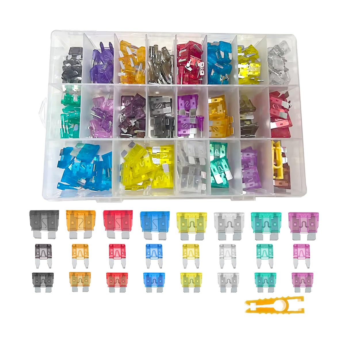 300 Pcs Autosicherungen, Kfz Sicherung Set, 50 Mini Flachsicherungen+160 Standard Sicherungen+90 Micro Sicherungen+1 Sicherungszieher, 2A 3A 5A 7.5A 10A 15A 20A 25A 30A 35A 40A für PKW/Wohnmobil/LKW Angebot bei HelloDeals