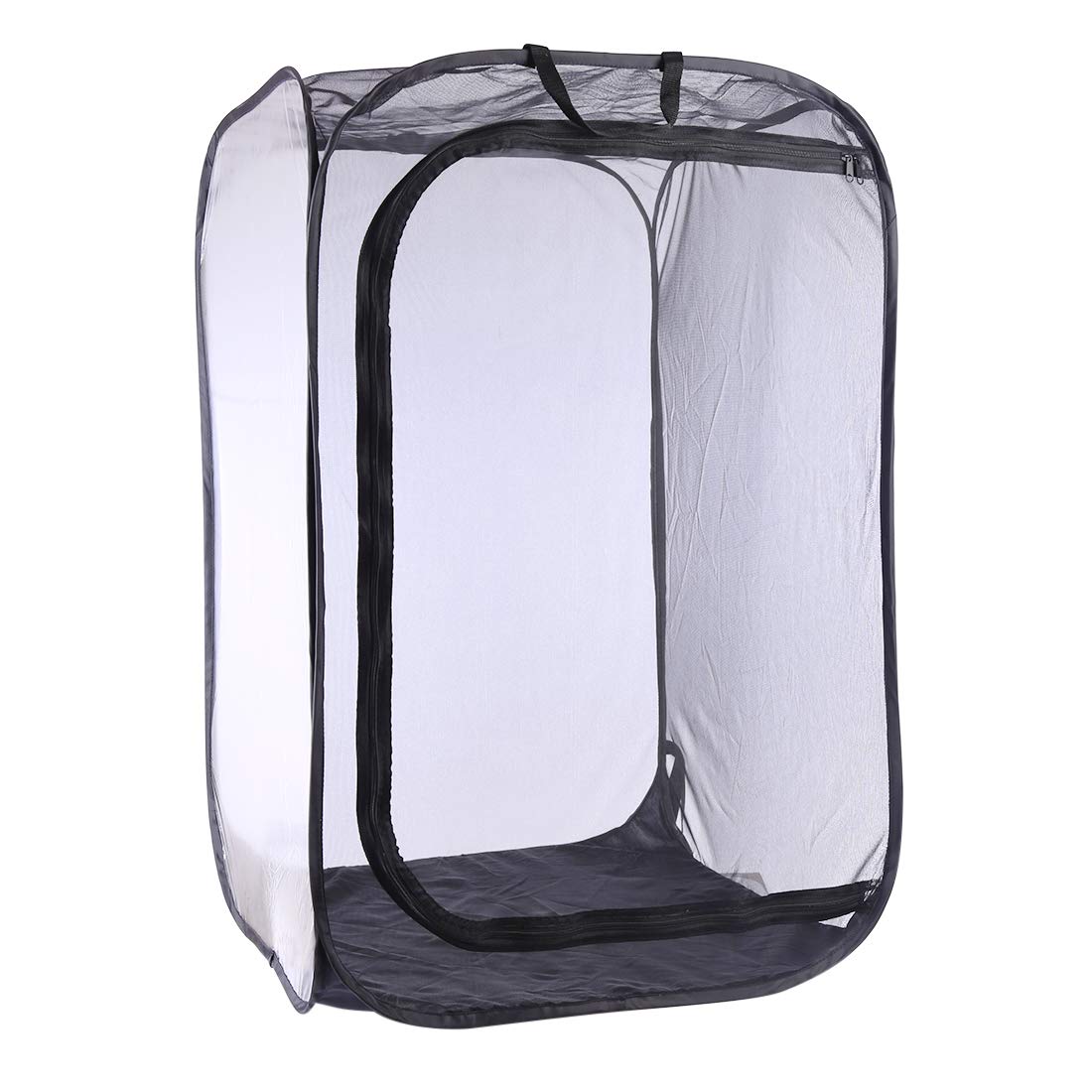 Insekt Und Schmetterling Habitat Käfig Schwarz Faltbare Schutz Käfig Mesh Terrarium Pop-Up-60 * 60 * 90cm 60*60*90cm Angebot bei HelloDeals