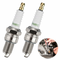 2 Stück F6RTC Zündkerze Ersetzen, Autozündkerze kompatibel mit NGK BPR6ES Bosch WR6DC WR7DC Denso W20EPR-U MTD 951-10292 751-10292 Champion RN9YC RN10YC OEM-Ersatz für Autos Motorräder Angebot bei HelloDeals
