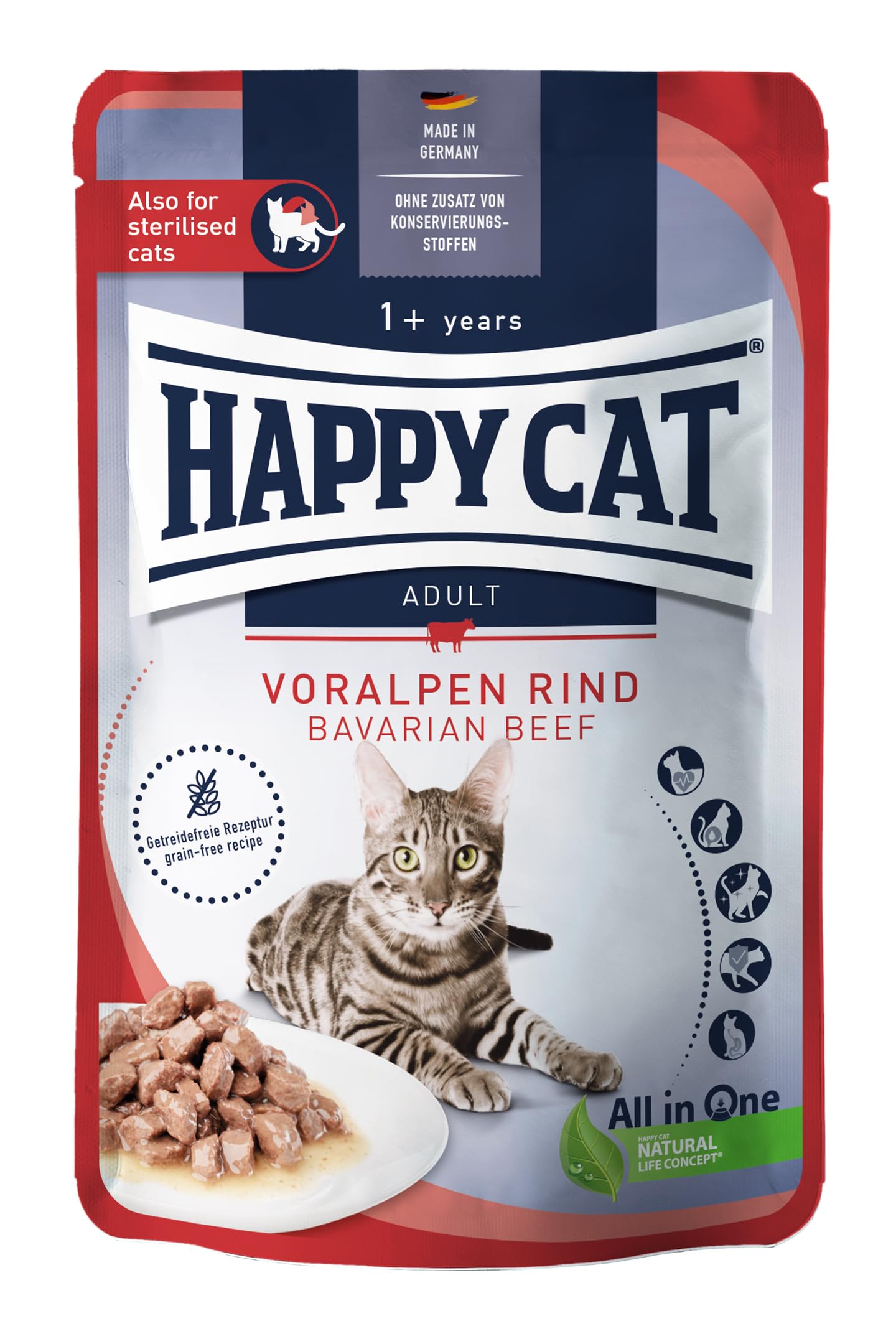 Happy Cat Culinary Meat in Sauce Voralpen Rind Pouch 20 x 85 g Angebot bei HelloDeals