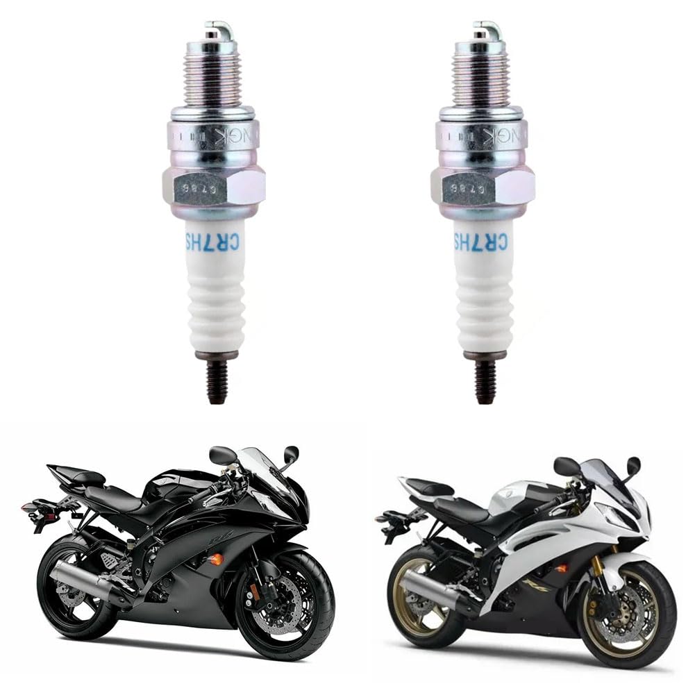2 Stück NGK CR7HSA, Zündkerze, CR7HSA, für Scooter, Mofa und Motorrad, Zündkerzen Ersatzteil für NGK, Weitere Typen, Universal Ersatz für 2-Takt Motoren Angebot bei HelloDeals