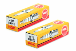 2x NGK B6HS Hochleistungs Zündkerze 2er Set Ø14mm für Motorrad Auto Boot Quad Motor Motorroller Kleinkrafträder PKW Stock Nr. 4510 Angebot bei HelloDeals