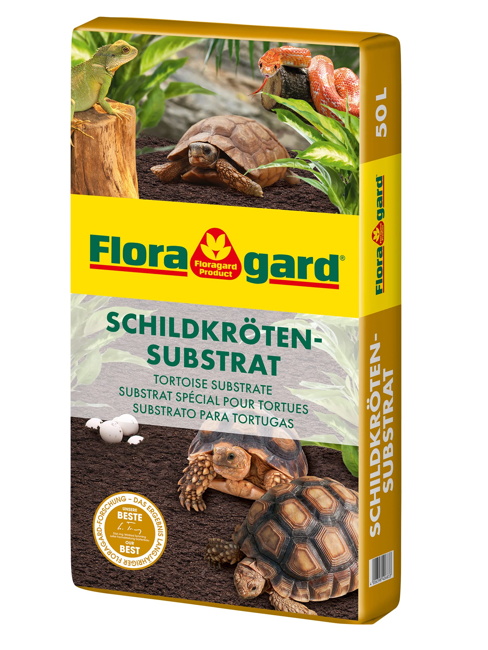 Floragard Schildkrötensubstrat 50l - natürliche Einstreu ohne Dünger - für Landschildkröten u. andere Reptilien - für Frühbeet, Überwinterung und für Terrarien Neue Version Angebot bei HelloDeals