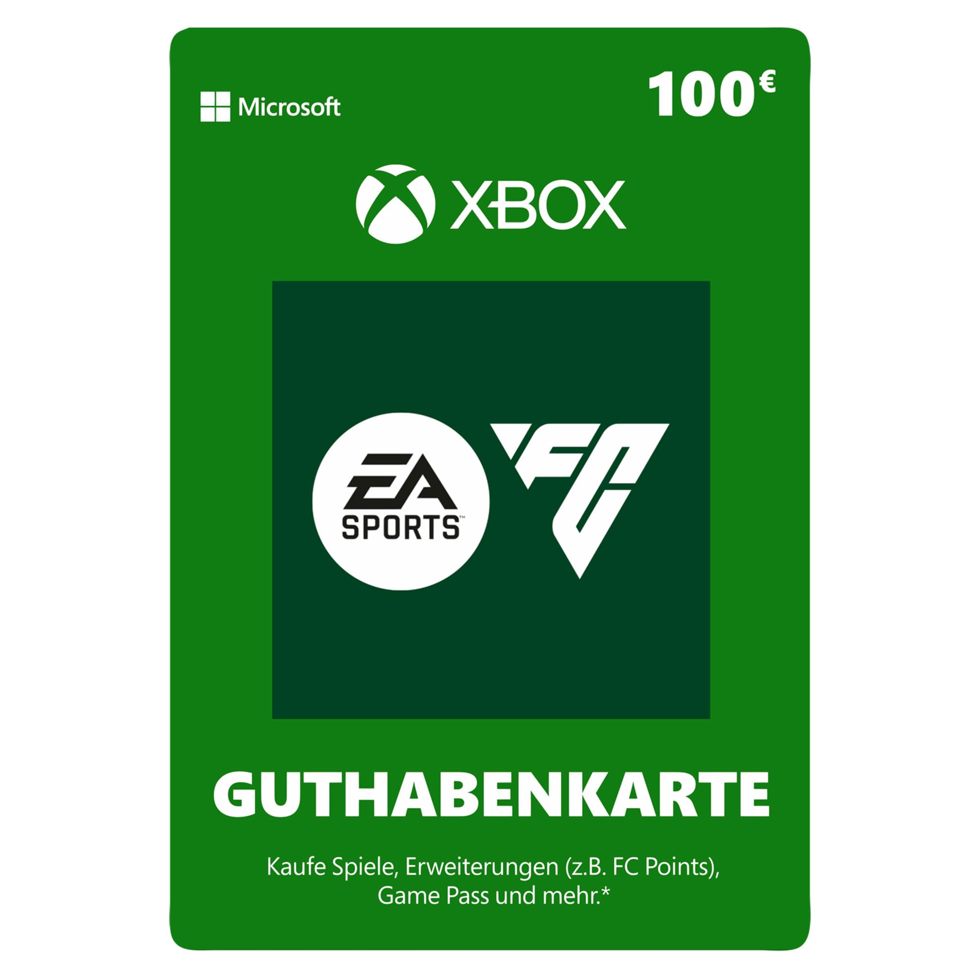 Xbox Guthaben | 100 EUR | EA Sports FC 25 | Xbox One, Series S|X & Windows [Download Code] Xbox Guthaben 100 EUR Angebot bei HelloDeals