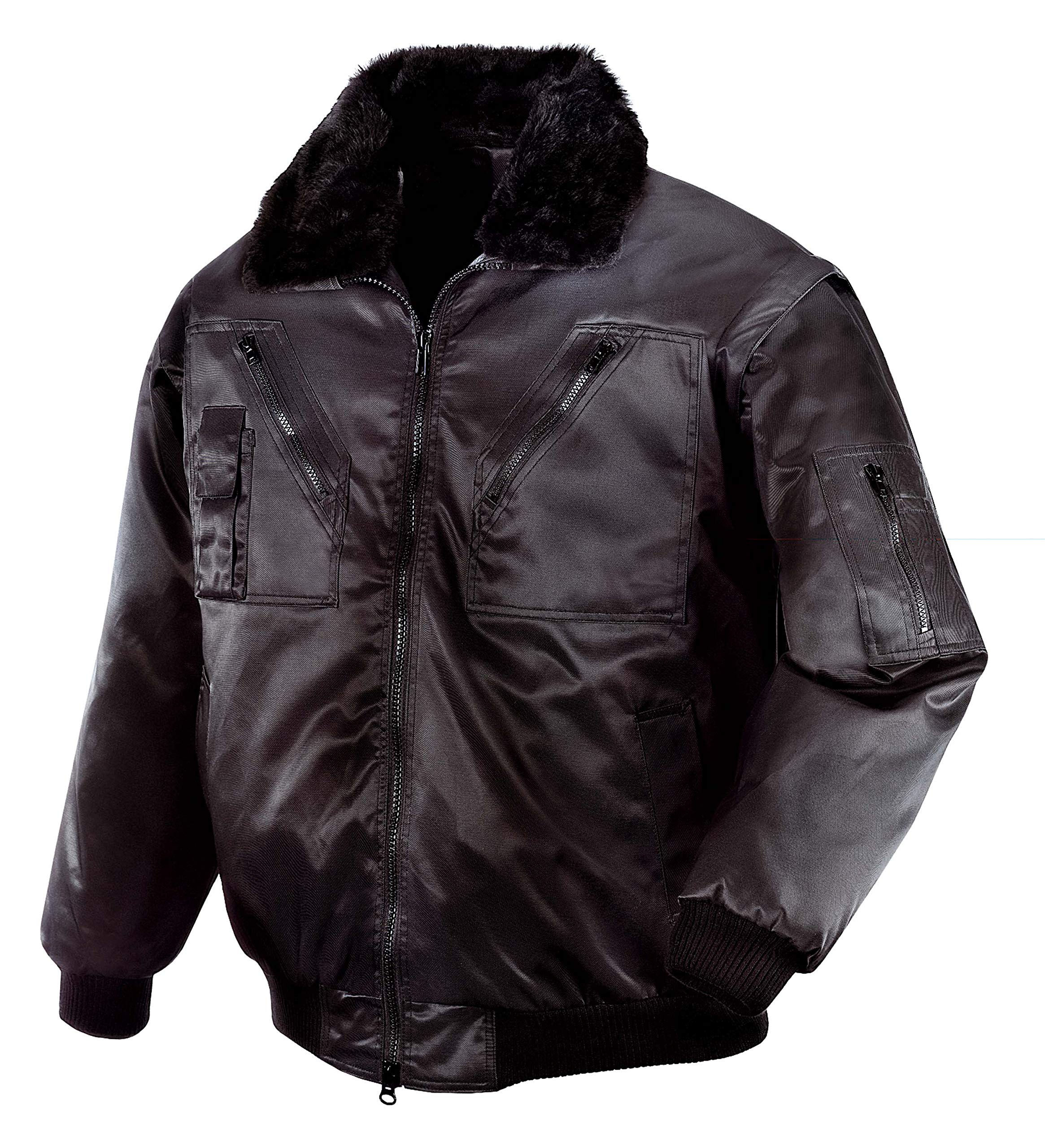 teXXor Piloten Oslo Arbeitsjacke mit abnehmbaren Ärmeln, XL, schwarz, 4176 XL Schwarz Angebot bei HelloDeals