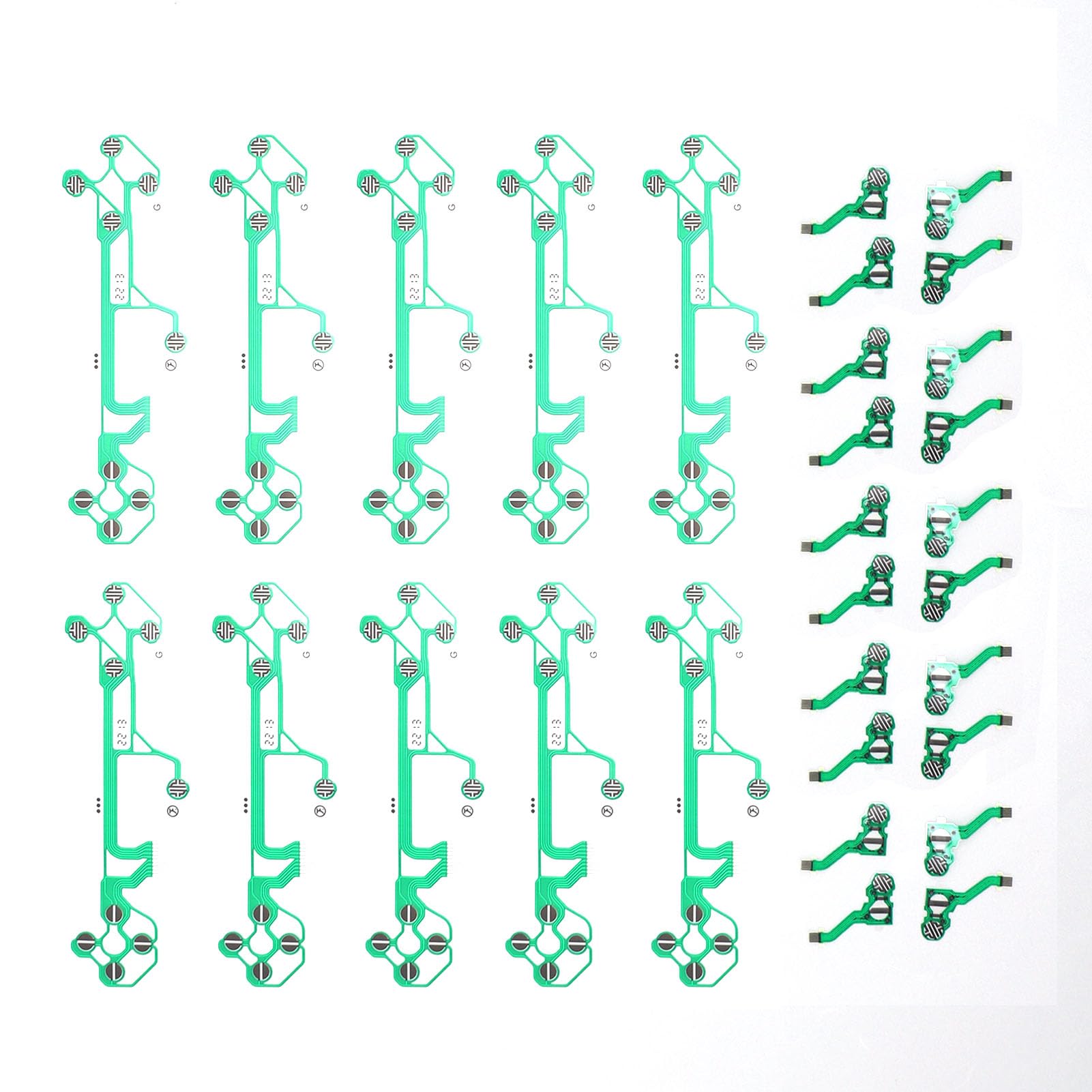 Plyisty 10 Stück Leitfähiges Film-V2.0-Flachbandkabel für Controller, 20 Stück L/R-Analog-Sticks, Leitfähiges Film-Reparaturteil, Ersatz-Flex-Band-Leiterplatte Angebot bei HelloDeals