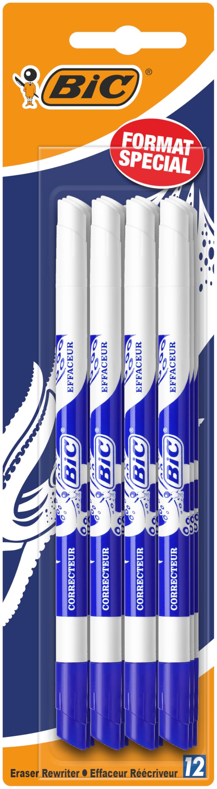 BiC Ink Eater Tintenkiller 12 Stück (8 + 4 gratis), blau Single Angebot bei HelloDeals