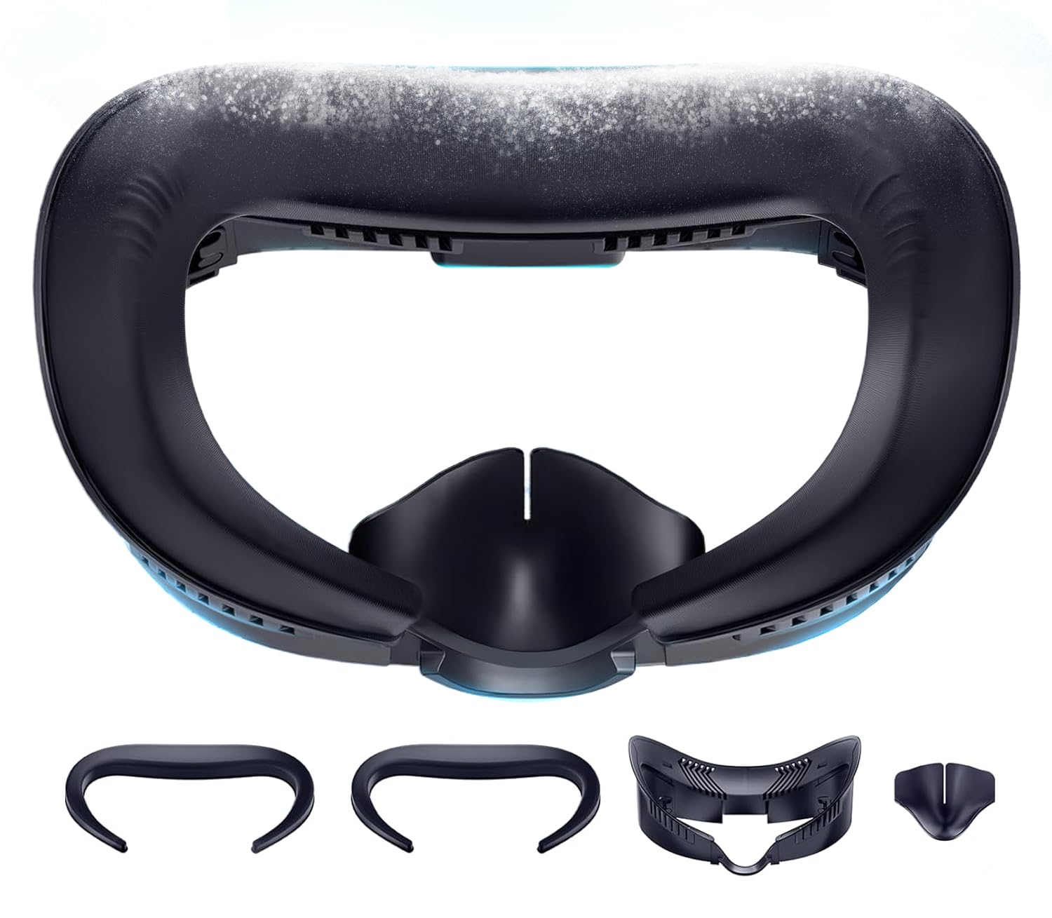 DESTEK Cooling Face Pad für Meta/Oculus Quest 3 Zubehör – Mit Zwei Gesichtsauflagen aus Ice Silk und Cooling Gel für ultimativen Komfort – Verstellbarer Halter Angebot bei HelloDeals