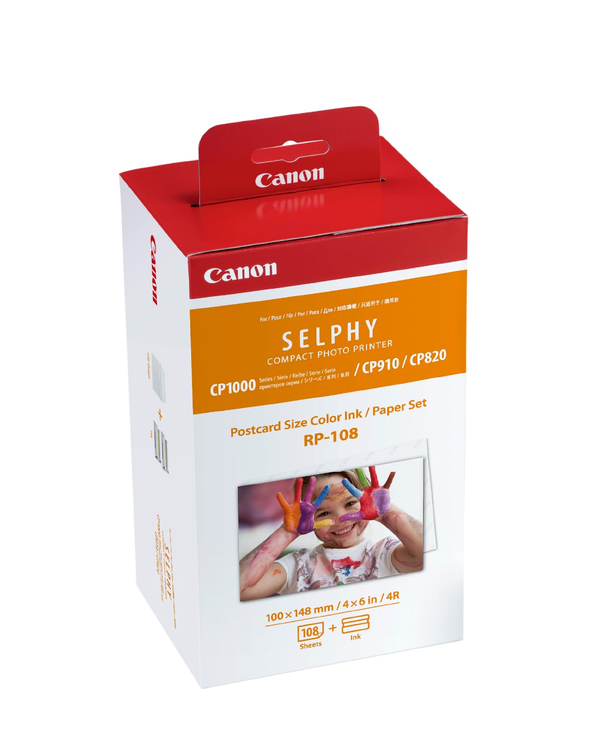 Canon SELPHY RP-108 Tinten- und Papier-Multipack – Original Fotodrucker Tintenpatronen 2er-Pack & 108 Blatt Fotopapier (100 x 148mm) 1 Color Angebot bei HelloDeals