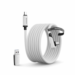 Syntech 5m Link Kabel kompatibel mit Oculus/Meta Quest 3/Quest 3S/Quest2/Pro/Pico 4 Zubehör and PC/SteamVR, USB-C-Kabel mit USB-3.0-Adapter für VR-Headset, 5 Gbit/s Datenübertragung Angebot bei HelloDeals
