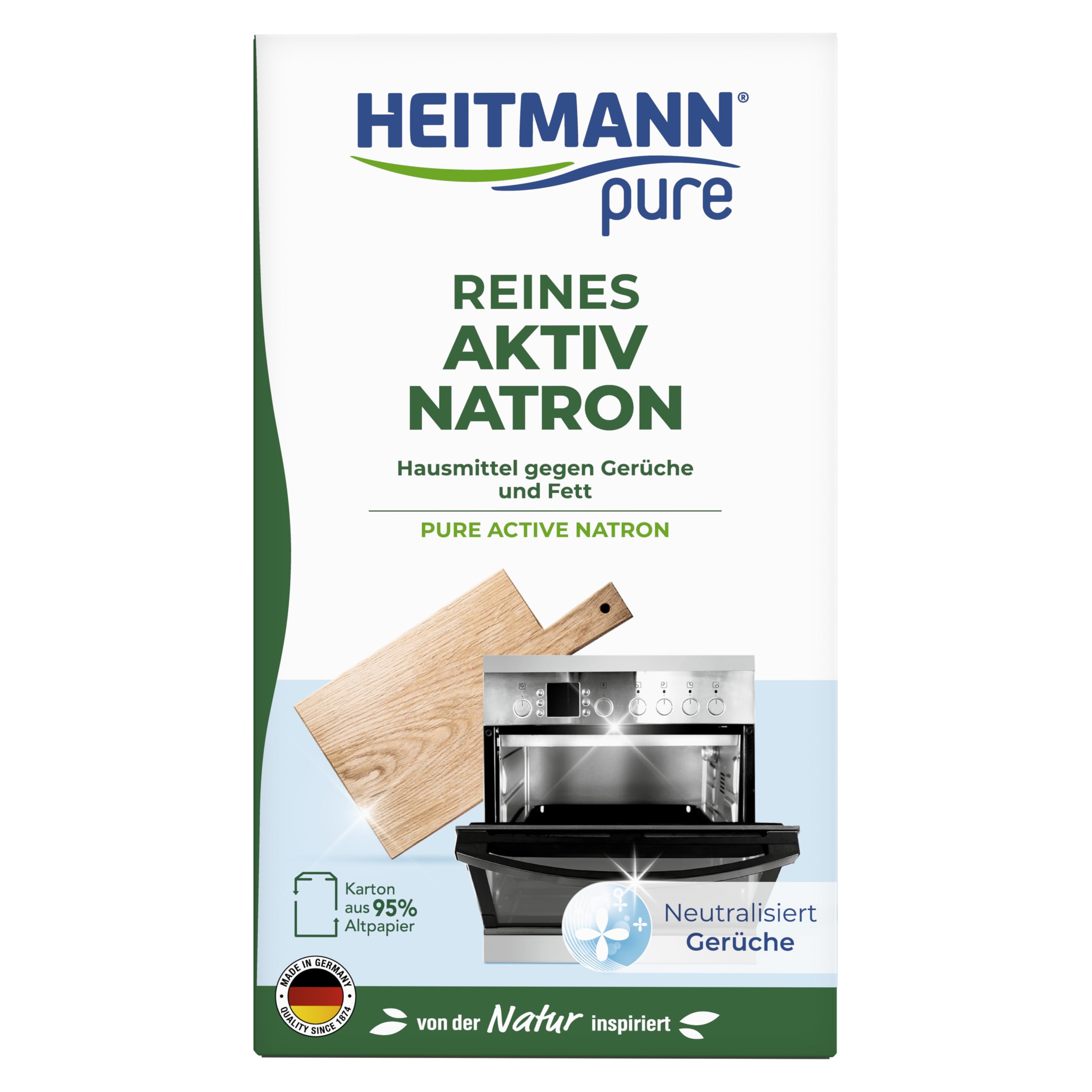HEITMANN pure Reines Aktiv-Natron | Entfernt zuverlässig Fett, Gerüche und Flecken im ganzen Haushalt | 450 g 450 g (1er Pack) Angebot bei HelloDeals