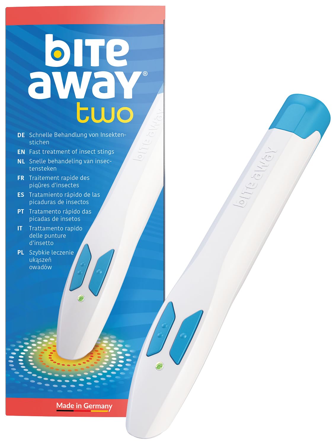 bite away Two, der original Stichheiler, der elektronische Insektenstichheiler für die schnelle Behandlung von Mückenstichen, Hitzestift, bis zu 300 Anwendungen. Ersetzt Nicht den Mückenschutz bite away two ML 2024 Angebot bei HelloDeals