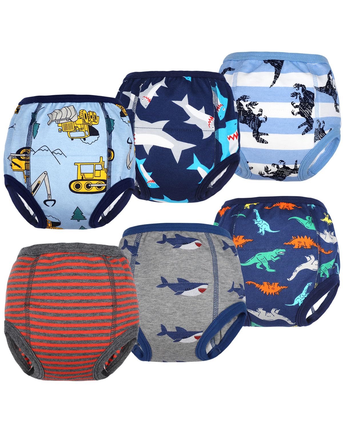 Flyish Packung mit 6 Baby Trainingshosen Töpfchen Unterwäsche Kleinkinder Windelhosen Toilettentraining Unterwäsche Entzückende Tiermuster Trainingshose Jungen 3 Jahre Angebot bei HelloDeals