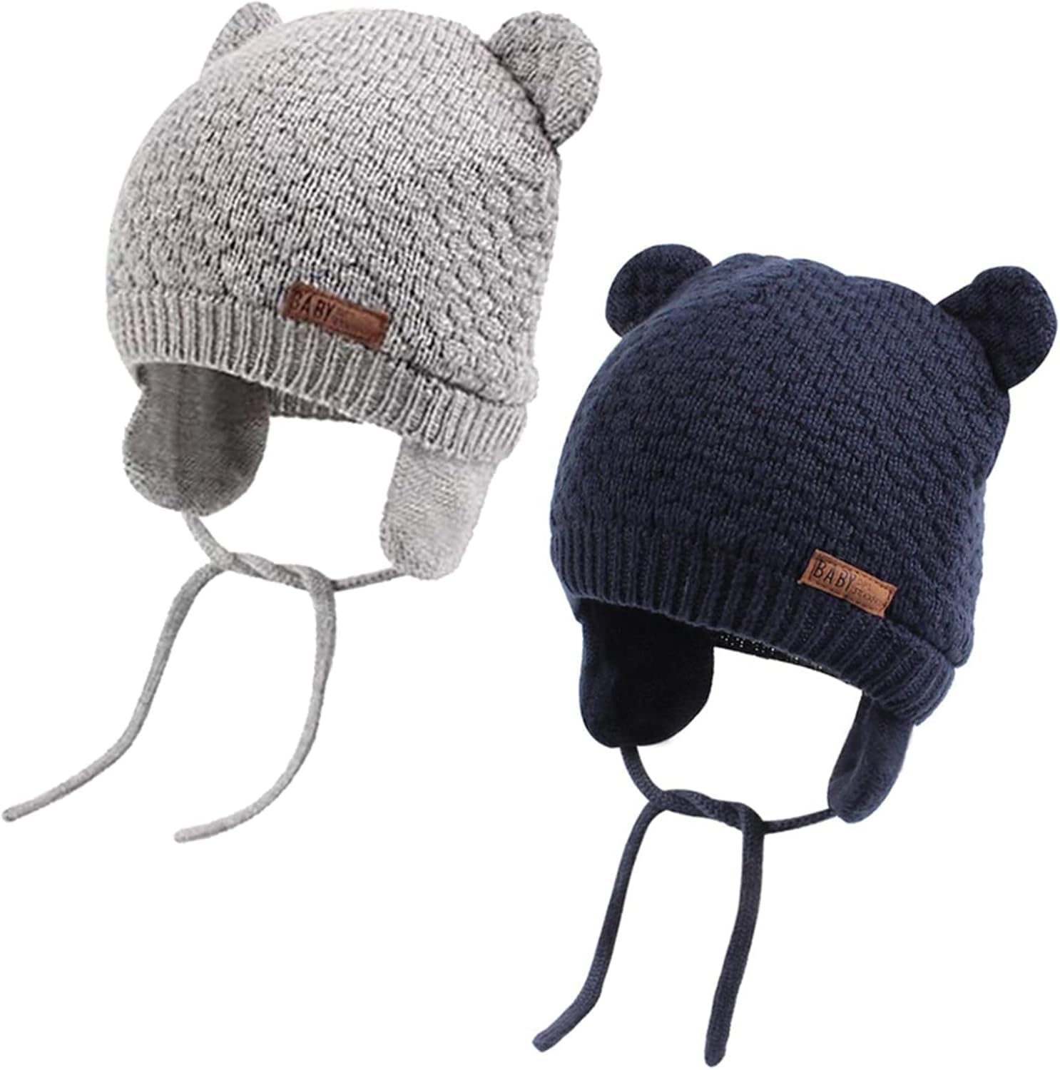 DRESHOW Unisex Baby Mütze Süßer Bär Kleinkind Earflap Beanie Warm für Herbst Wintermütze Angebot bei HelloDeals