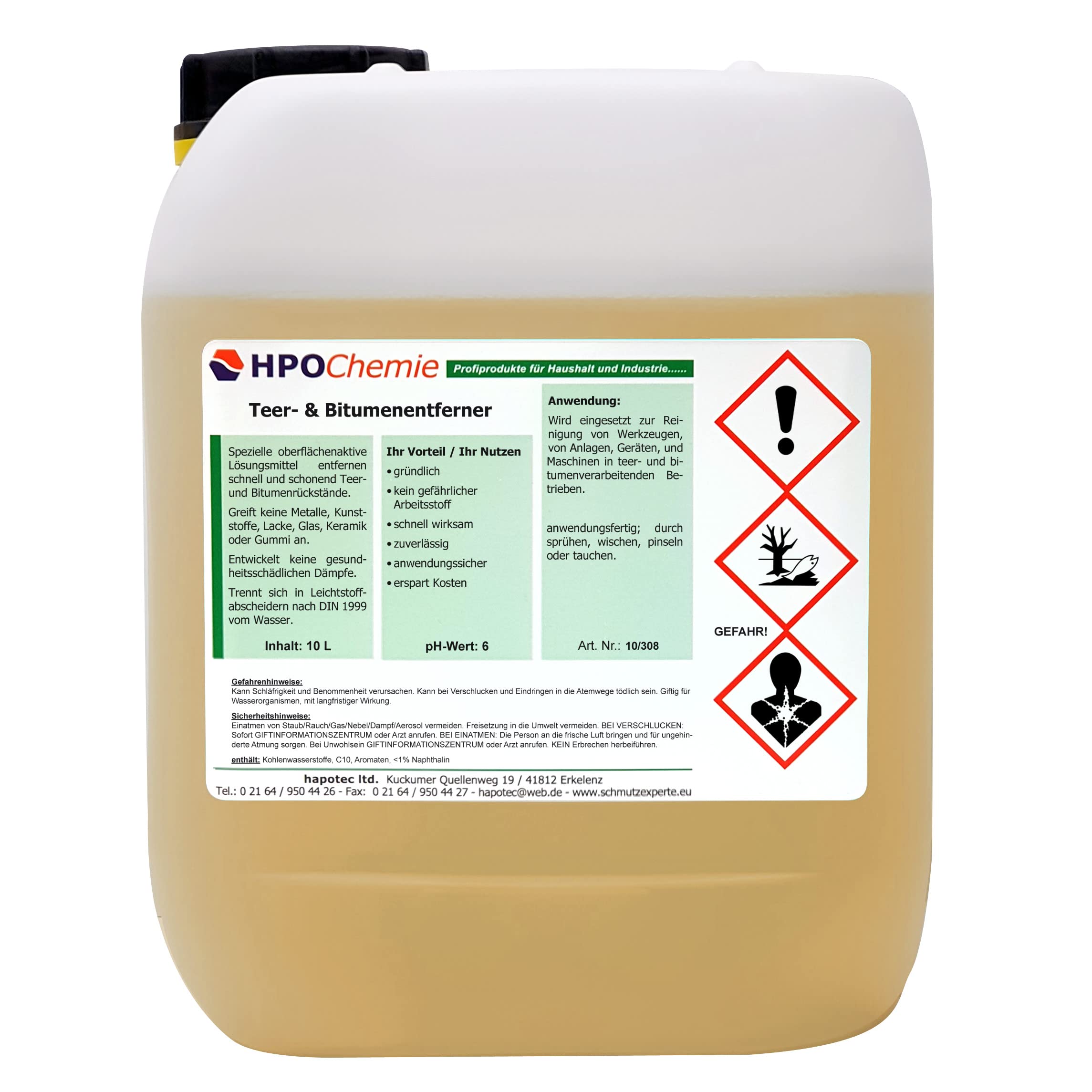 HPOChemie Teer- und Bitumenentferner - schnell wirksam - 2,5ltr. Angebot bei HelloDeals