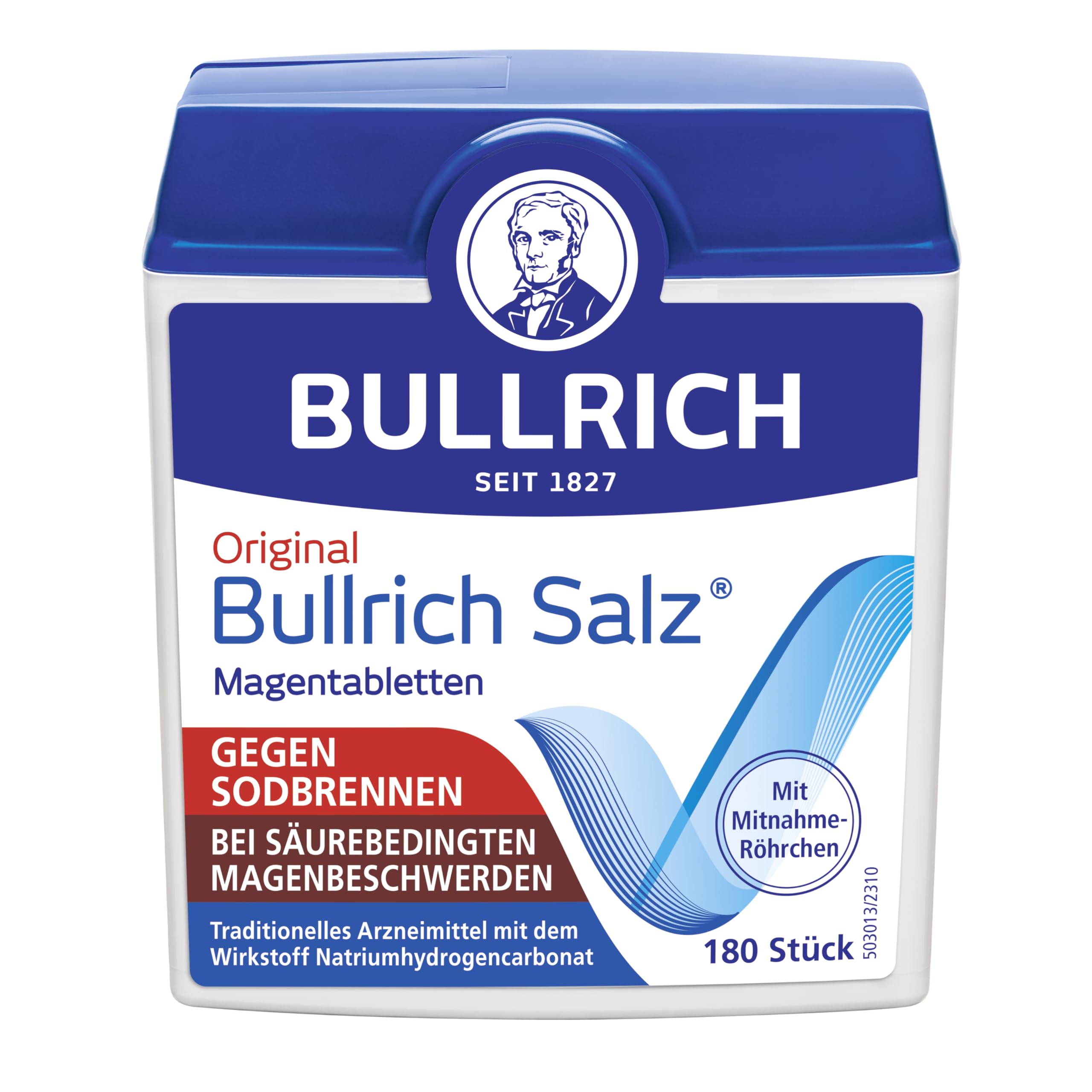 Bullrich Salz | Schnelle Hilfe bei Sodbrennen und säurebedingten Magenbeschwerden | vegan | 180 Tabletten (1er Pack) 180 count (Pack of 1) Sodbrennen Angebot bei HelloDeals