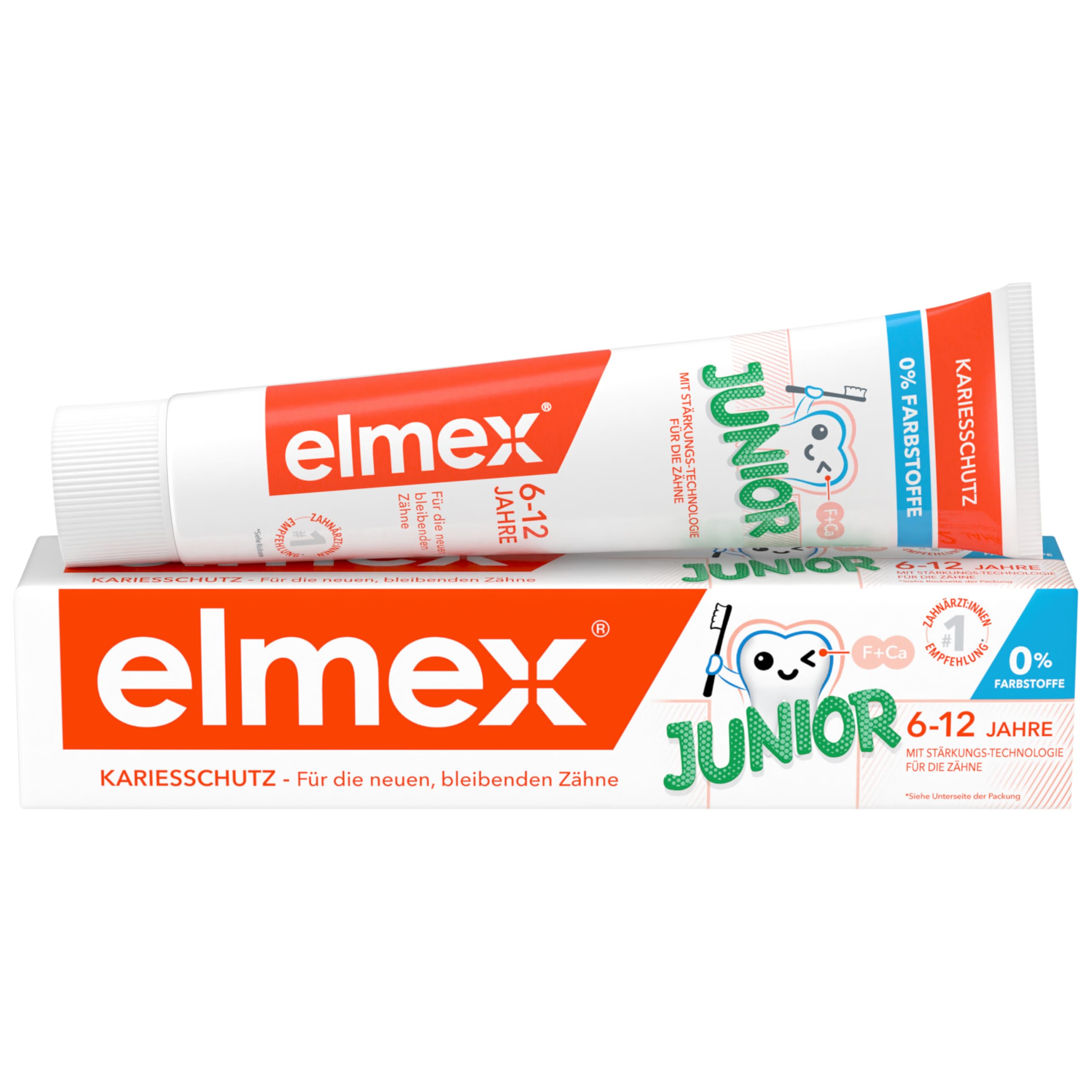 ELMEX Junior Zahnpasta 75 ml Geschmacklos 75 ml (1er Pack) Angebot bei HelloDeals