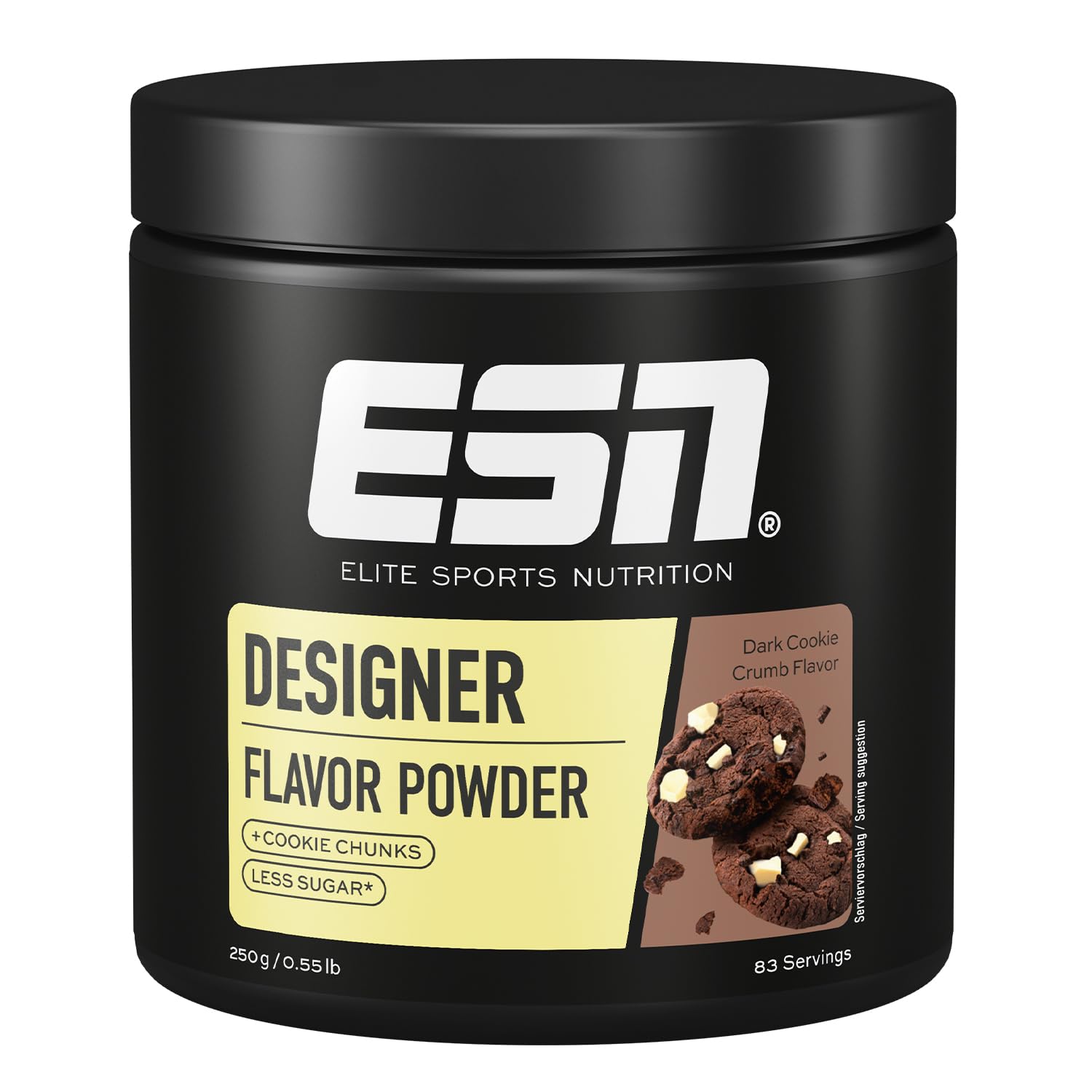ESN Designer Flavor Powder, Dark Cookie Crumb, 250 g, Geschmackspulver zum Süßen, ohne viel Zucker und Kalorien - made in Germany Dark Cookie Crumb 250 g (1er Pack) Angebot bei HelloDeals