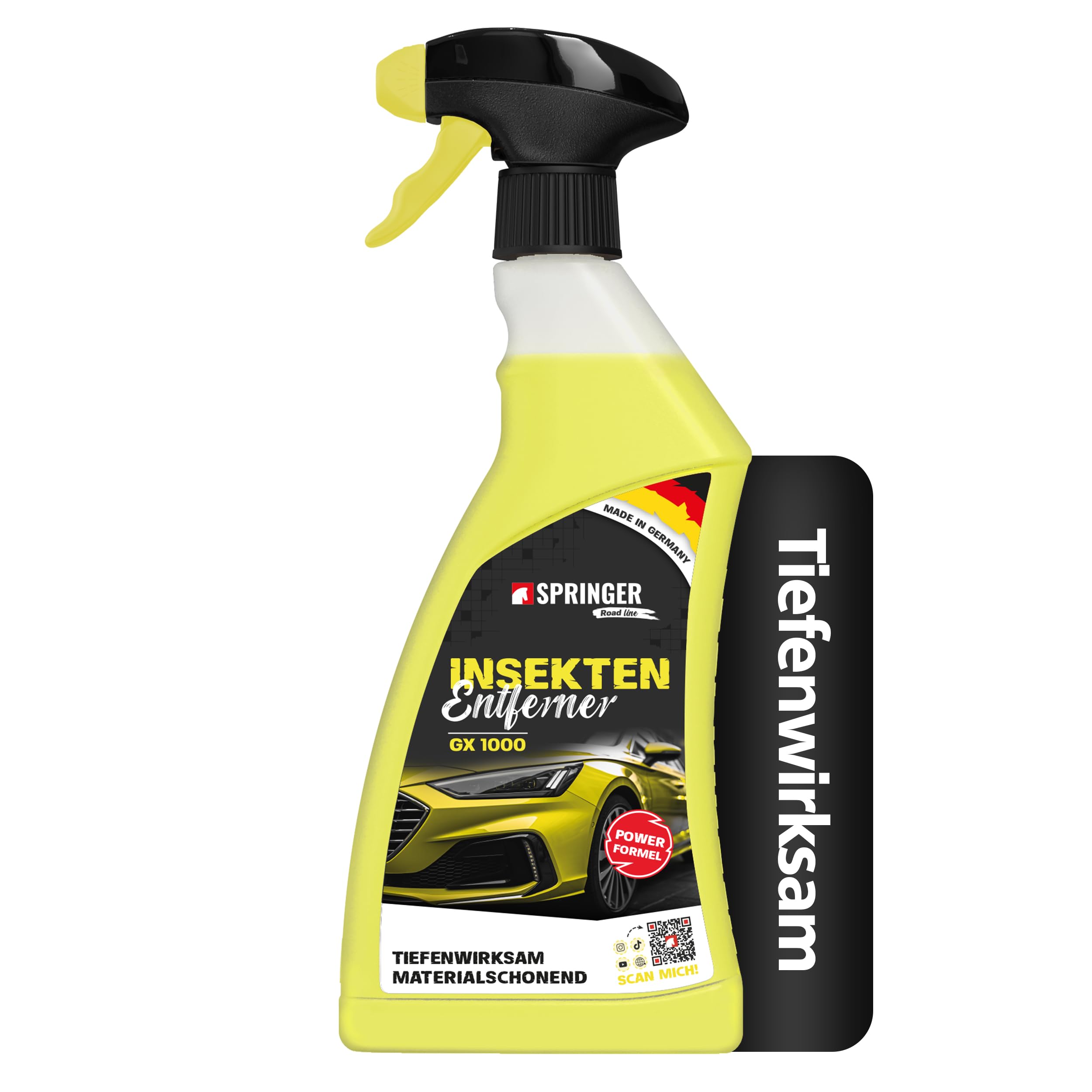 SPRINGER GX1000 - - Insektenentferner 750 ml - - Made in Germany - - Schonende Rezeptur - - Tiefenwirksame Formel - - Insekten-Reiniger für hartnäckige & angetrocknete Insektenreste Angebot bei HelloDeals