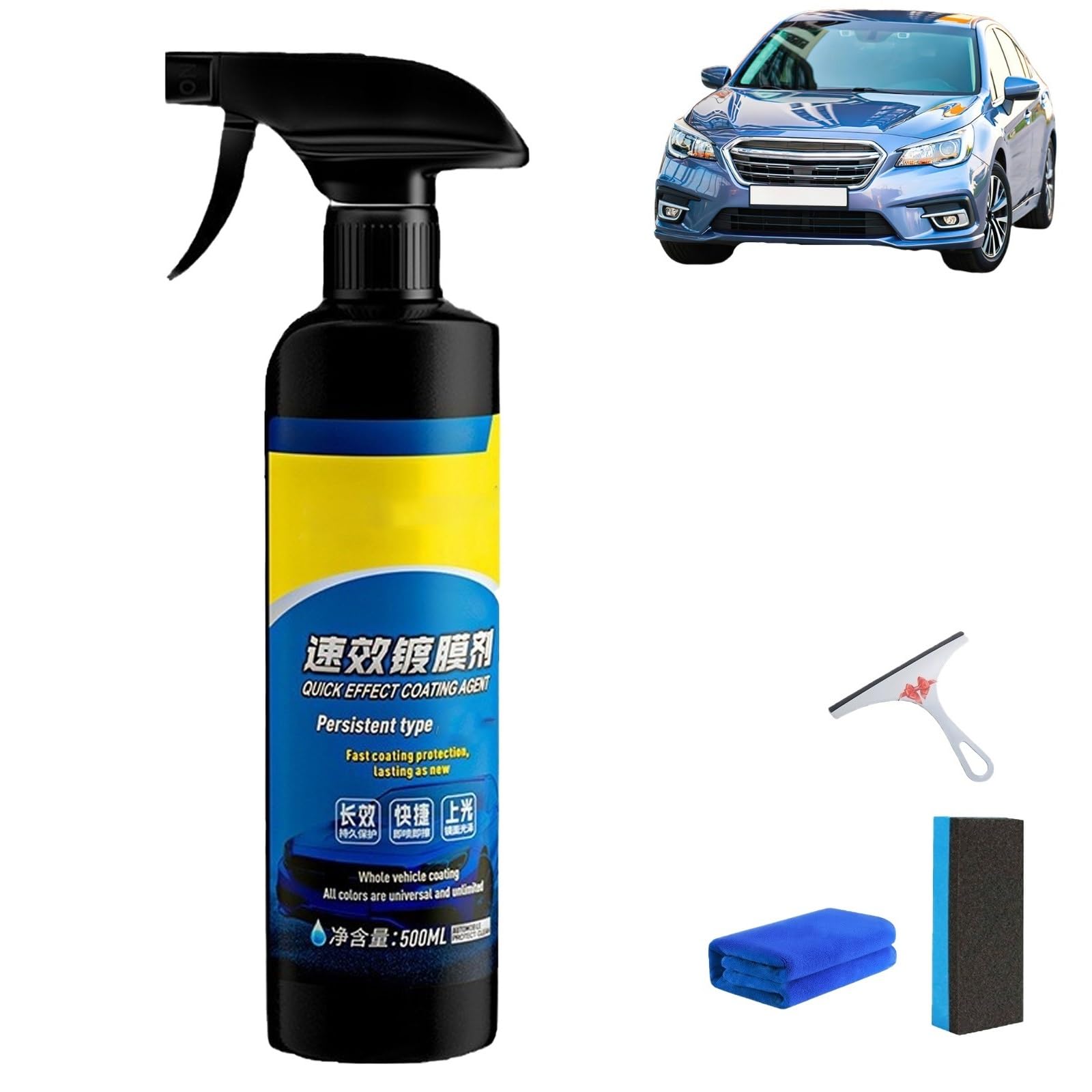 LexTex Auto-Beschichtungsspray, wasserloses Autowaschmittel mit Schnellwirkung, multifunktionales Beschichtungserneuerungsmittel, Politurspray, lang anhaltender Schutz verbessert Klarheit(1pc) Angebot bei HelloDeals