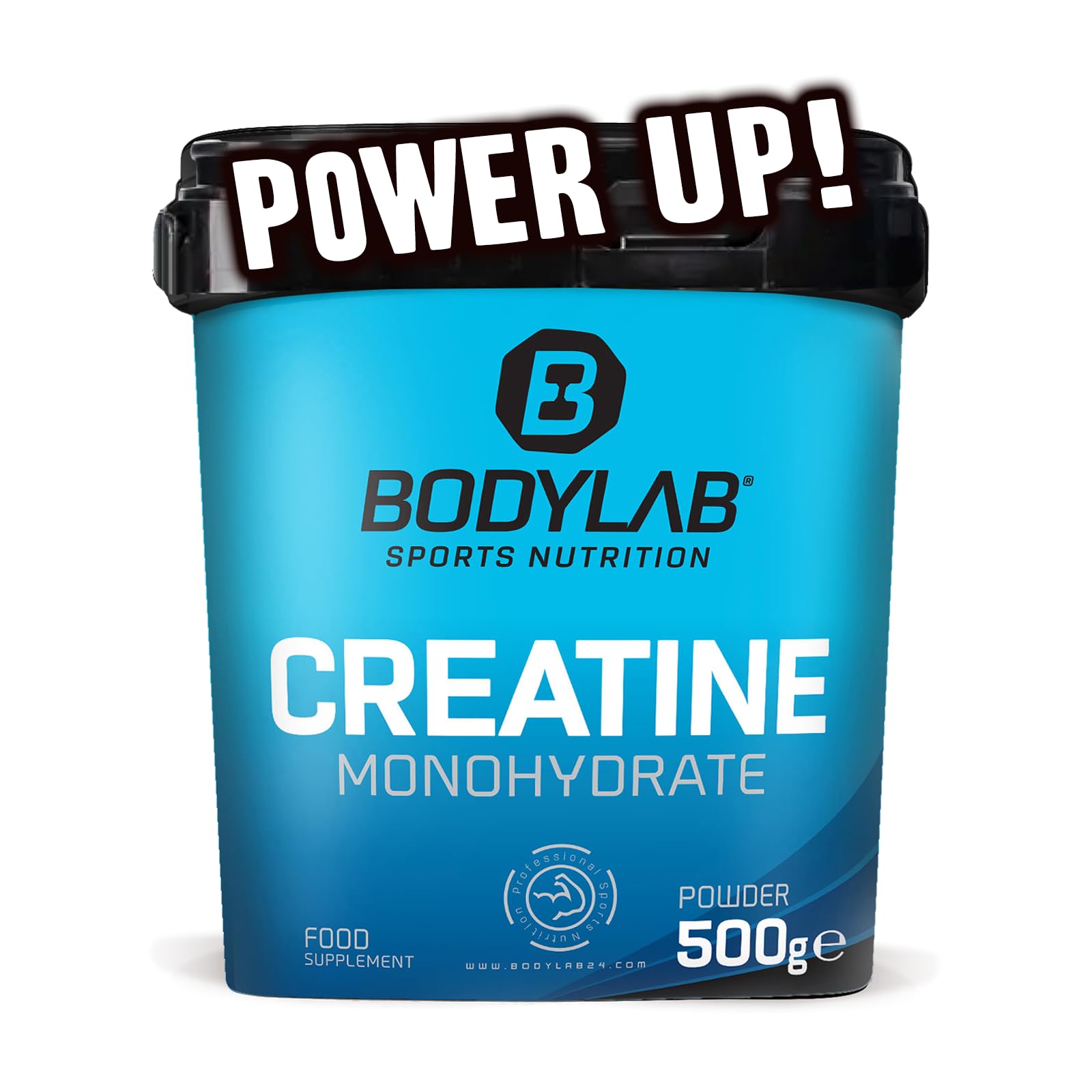 Bodylab24 Creatine Powder 500g, reines Creatin Monohydrat Pulver, 100 Portionen, Produkt der Kölner Liste 500 g (1er Pack) Angebot bei HelloDeals