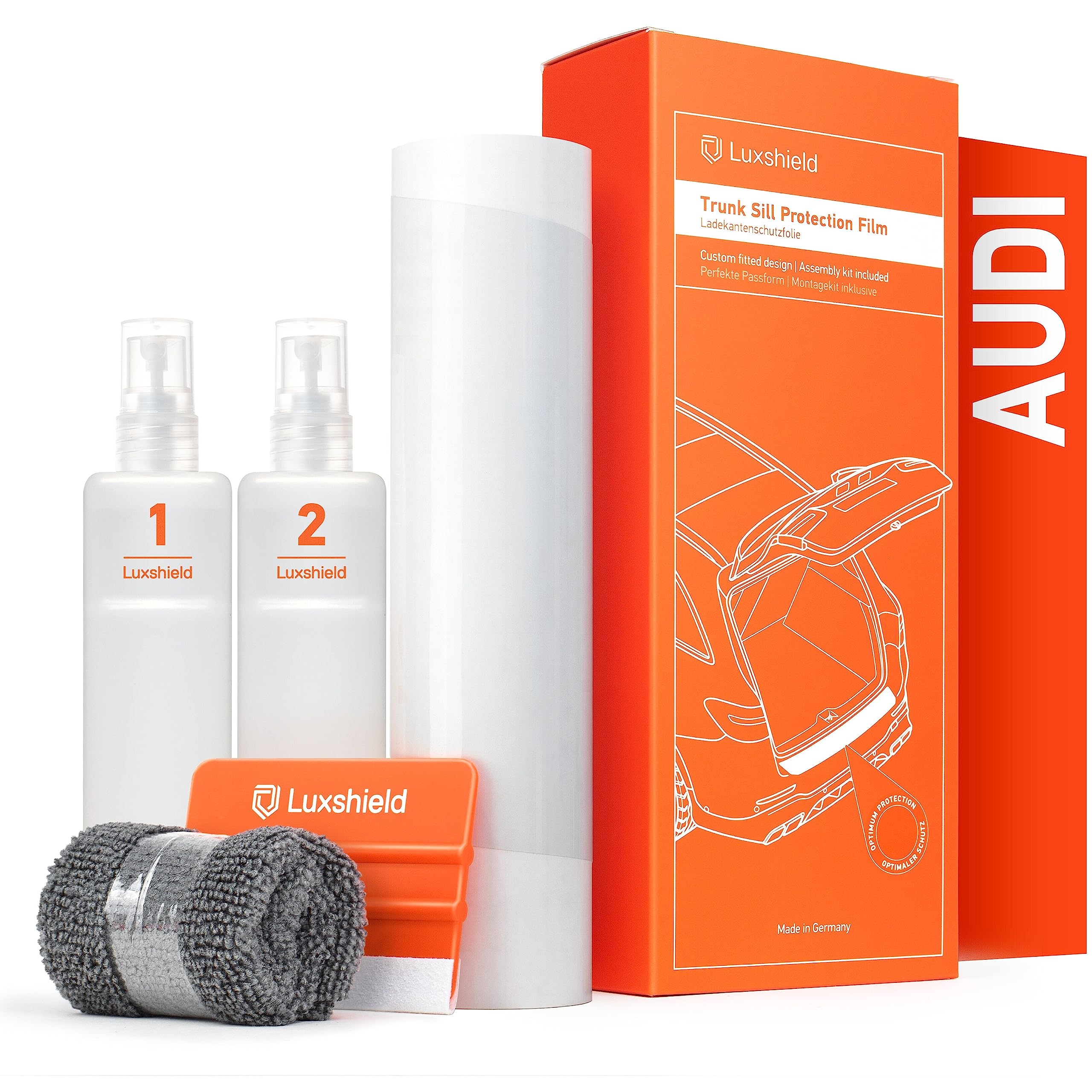 Luxshield Ladekantenschutz Folie für Audi A6 Avant C8 4K I 2018-2025 - Stoßstangenschutz, Kratzschutz, Lackschutzfolie - Transparent Transparent glänzend für A6 Avant C8 4K I 2018 - 2025 Angebot bei HelloDeals