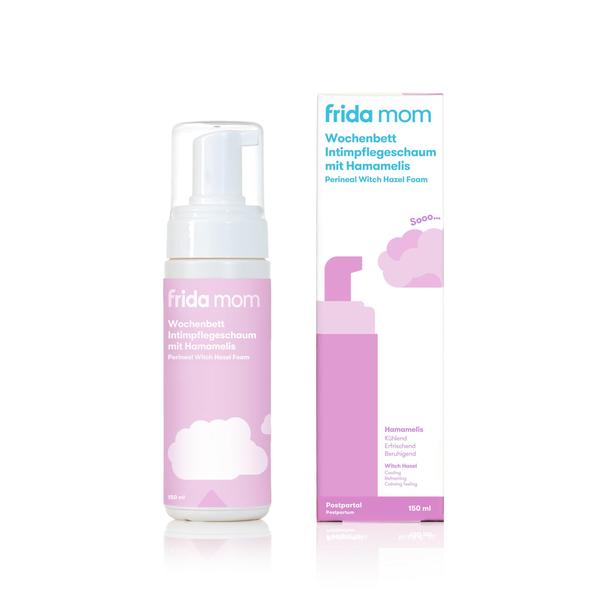 Frida Mom Wochenbett Intimpflegeschaum mit Hamamelis | Kühlend & beruhigend für Vulva bis Po | Reduziert Schwellungen nach der Geburt | Ohne Duftstoffe | Schritt 5 im Erholungsprogramm Angebot bei HelloDeals