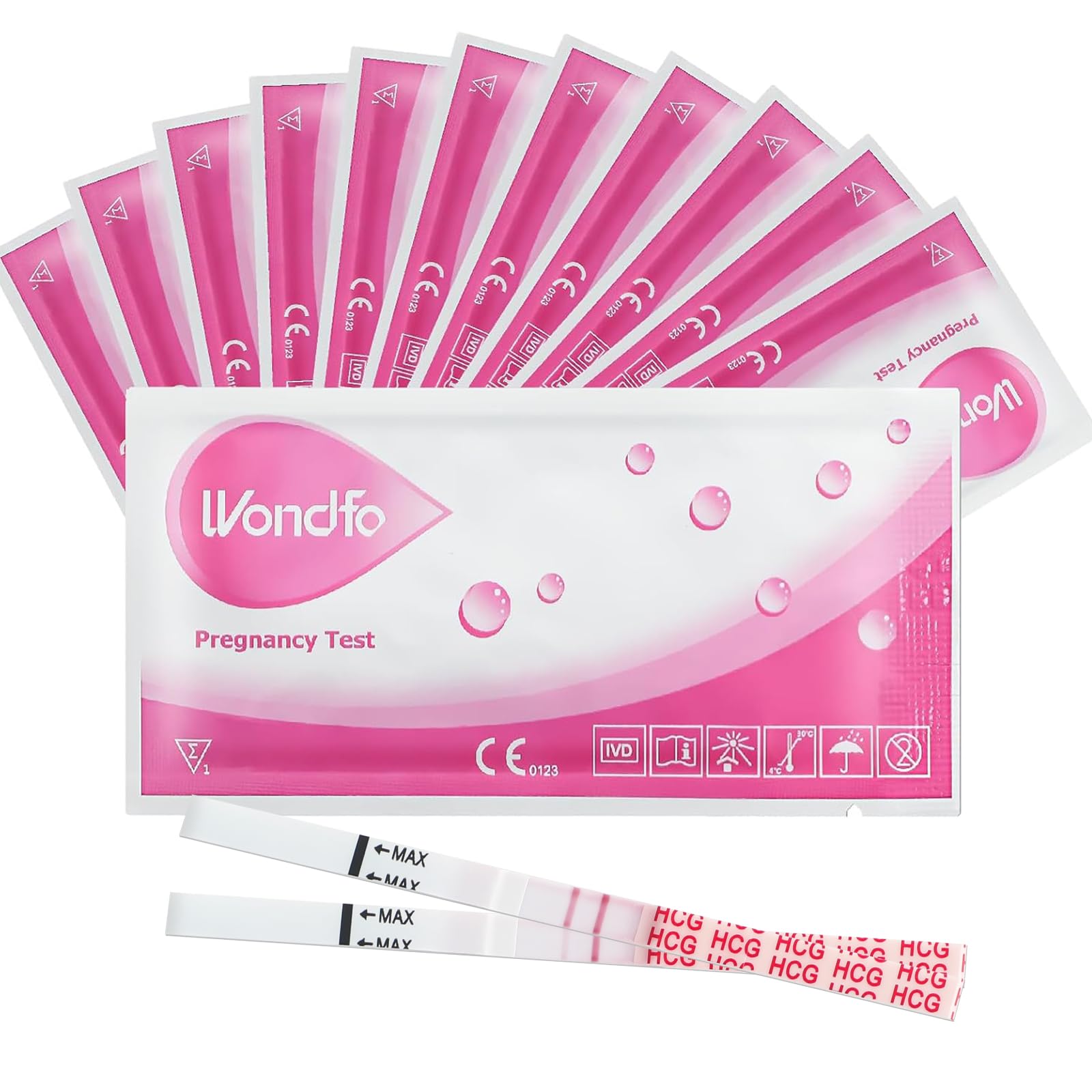 Wondfo Schwangerschaftstest 20x Frühschwangerschaftstest 10mIU/ml Ultra Frühtest Schwangerschaft Pregnancy Test Angebot bei HelloDeals