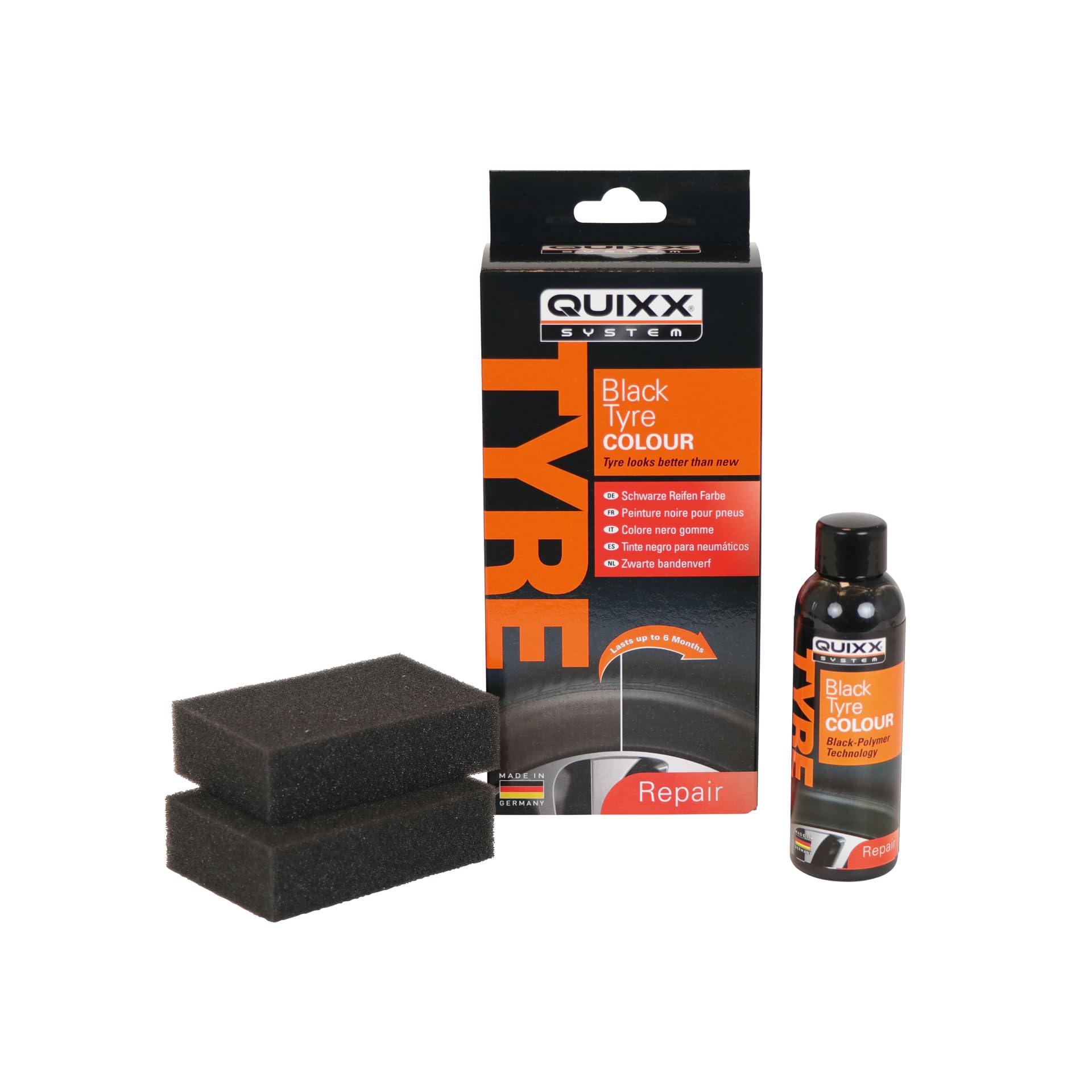 Quixx Black Tyre Colour / Schwarze Reifen Farbe 75ml Reifen Farbe Single Angebot bei HelloDeals