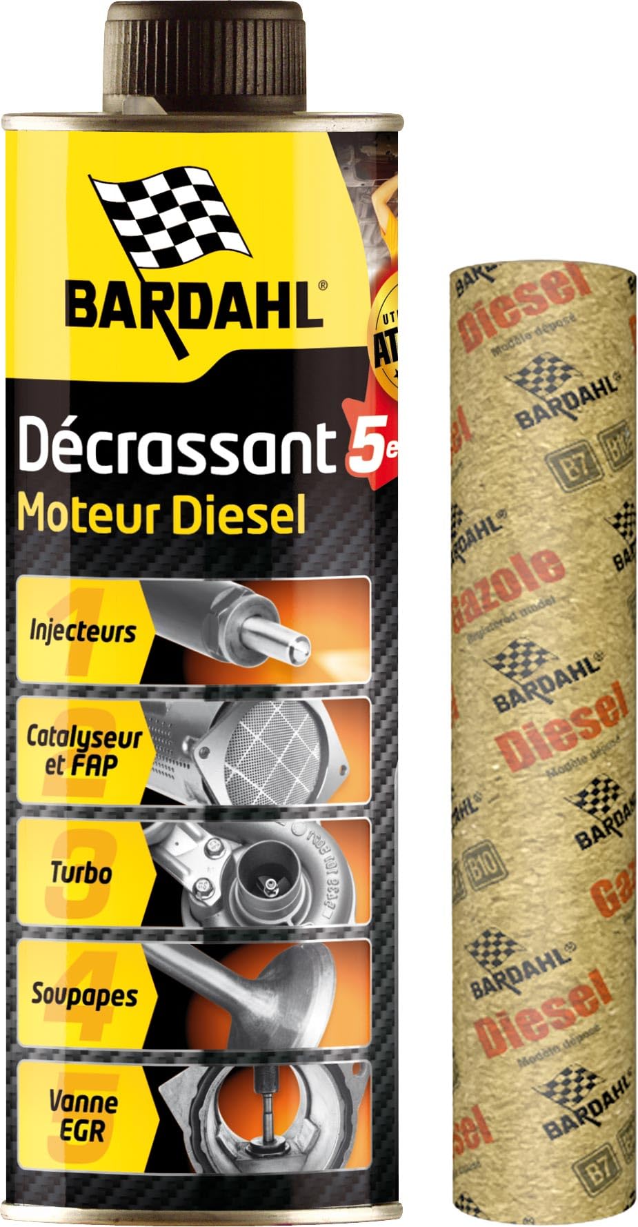 Bardahl Diesel Motorenreiniger 5 in 1 | Systemreiniger für Dieselmotoren - Reinigung Ventile AGR Dieselpartikelfilter DPF Einspritzdüsen Injektoren - 500 ml (1) Angebot bei HelloDeals