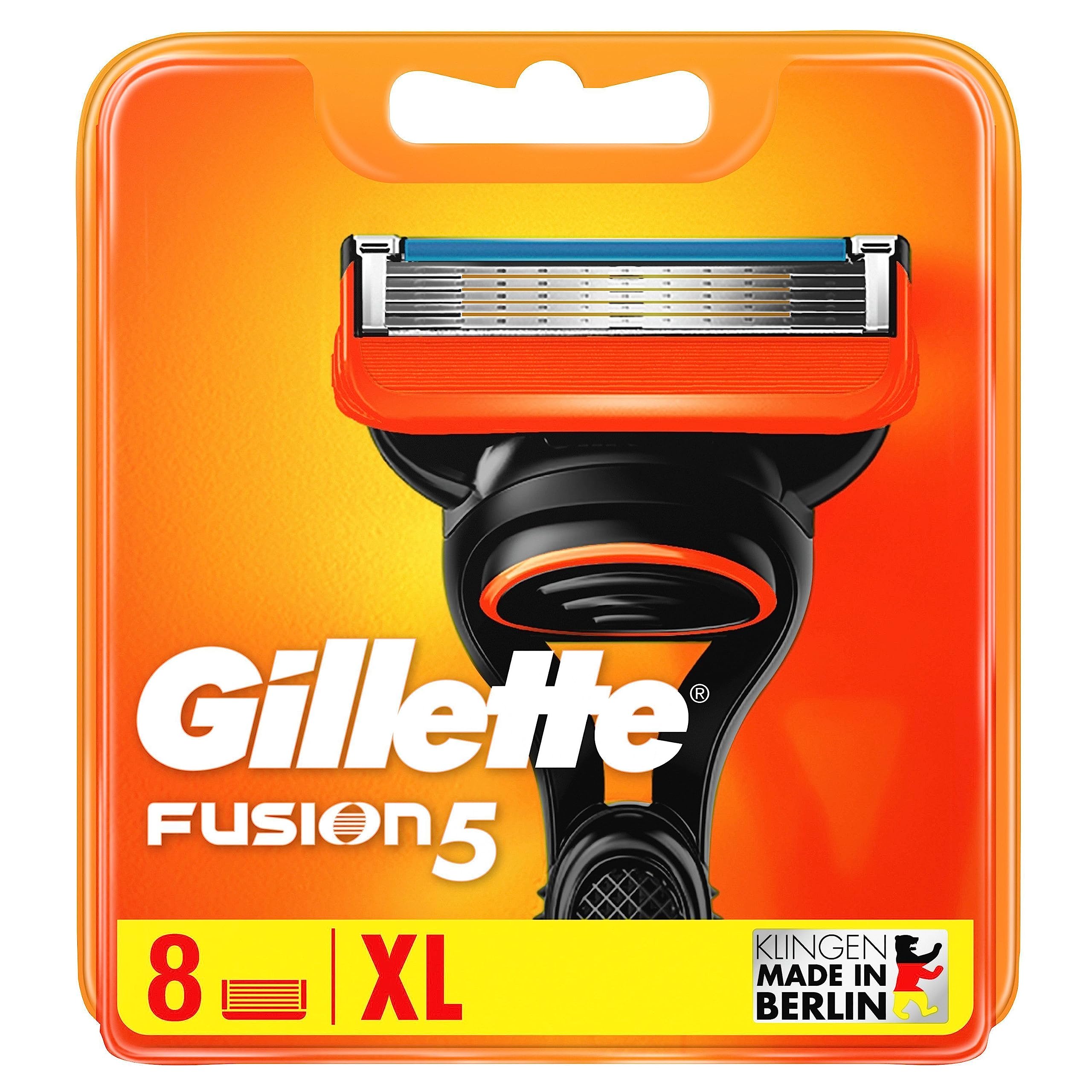 Gillette Fusion 5 Rasierklingen, 8 Ersatzklingen für Nassrasierer Herren mit 5-fach Klinge ALT - 8 Klingen Angebot bei HelloDeals