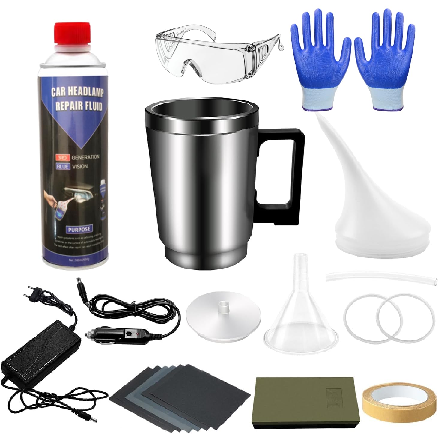 Ctopkatuo Scheinwerfer Aufbereitung Set, Das Komplette Scheinwerfer Polierset, Scheinwerfer Bedampfen Set Angebot bei HelloDeals