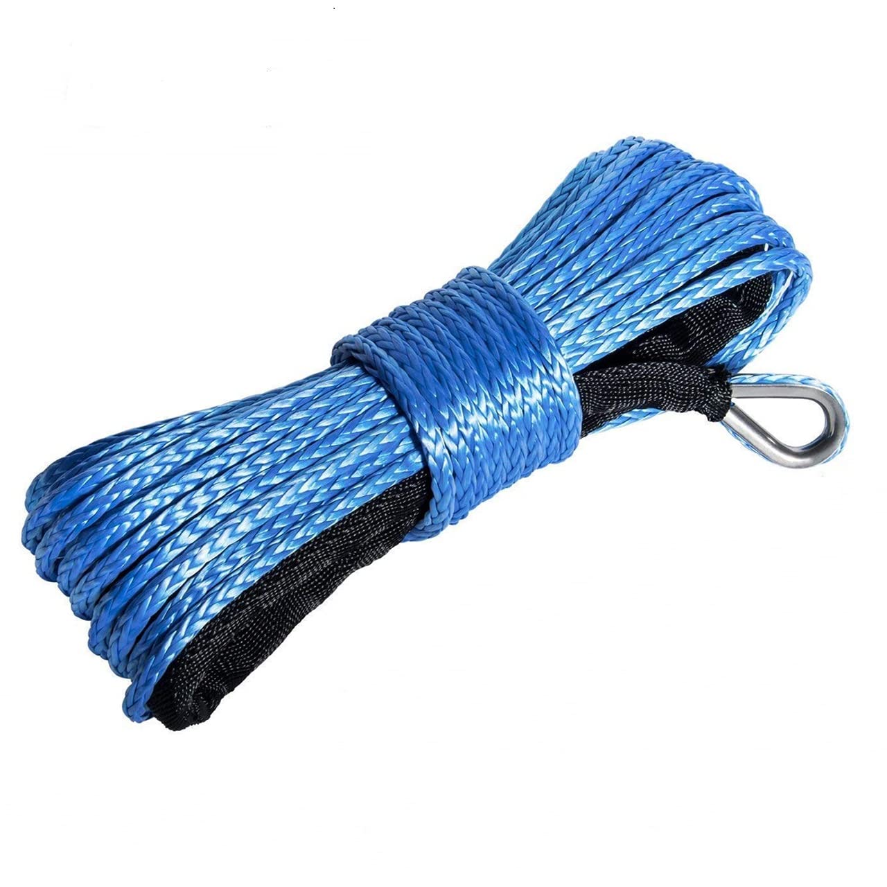 DEDC 12 Stränge Synthetische Seilwinde Windenseil für ATV UTV SUV LKW Boot Offroad, Windenseilverlängerung 6 mm x 15 m Abschleppseil-Set Angebot bei HelloDeals