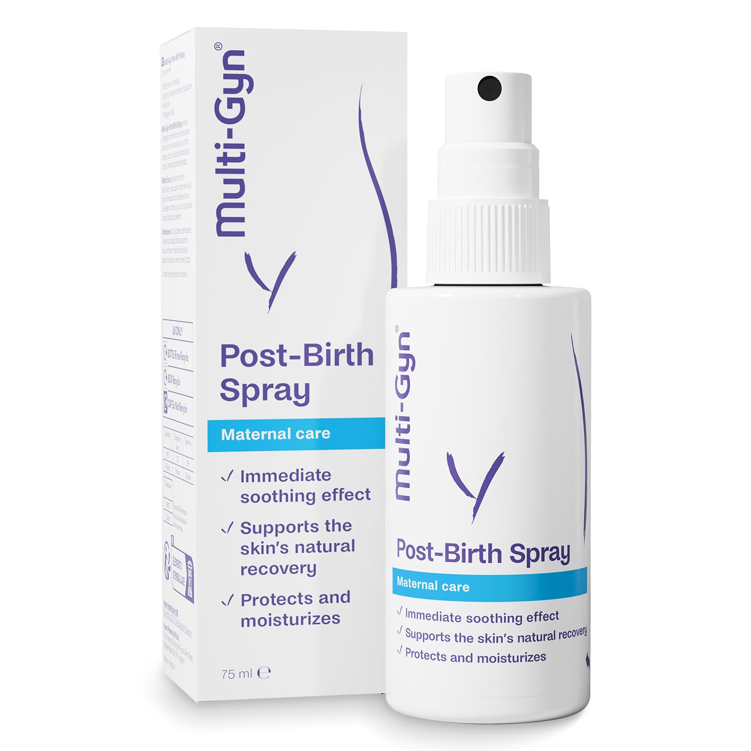 After Birth Regenerationsspray - Schwangerschaftsspray & postnatal Relief - zur Pflege nach der Schwangerschaft - beruhigt den Dammbereich im Wochenbett - kühlend nach der Geburt - 75ml - Multi Gyn Angebot bei HelloDeals