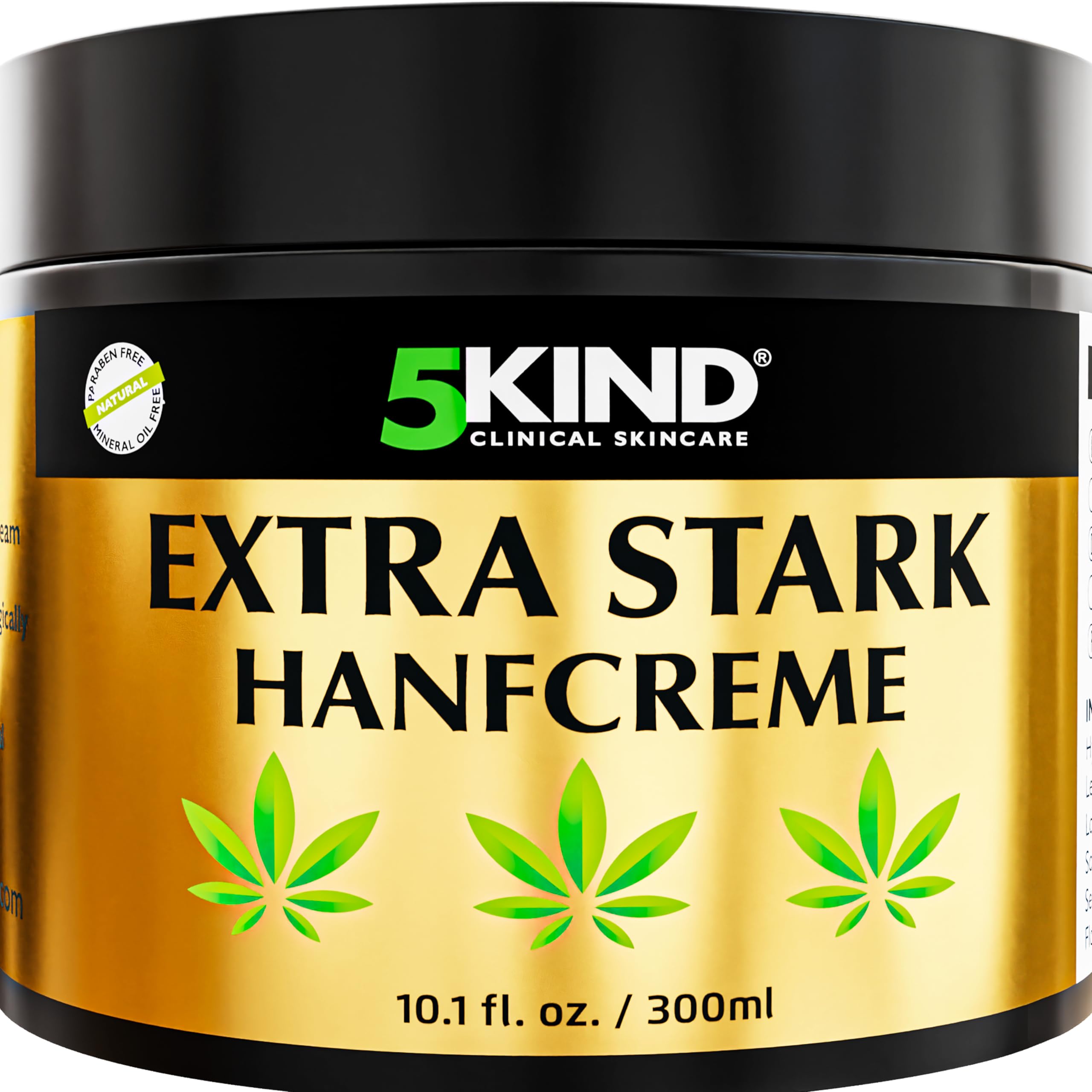 5kind Extra Starke Hanfcreme 300ml - Hochkonzentriertes Hanföl und Arnika-Creme - zur Massage von Gelenken & Muskeln, unterem Rücken, Knien, Nacken & Schultern - Reich an natürlichen Extrakten 300 ml (1er Pack) Angebot bei HelloDeals
