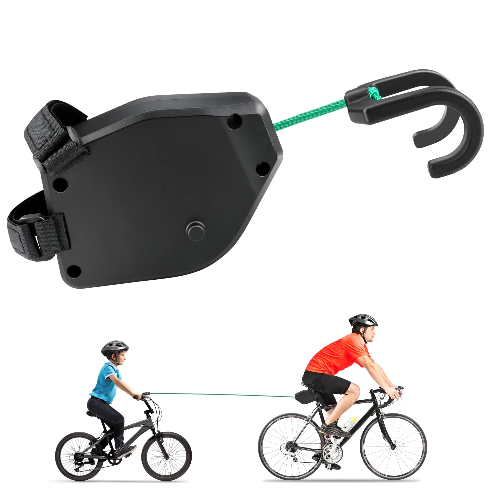 Abschleppseil Fahrrad Kinder 2.5M Einziehbarer Eltern Kind Zugseil Abschleppseil Traktionsseil Abschleppgurt Fahrrad Zugsystem Tragfähigkeit 550 lb Abschlepp für MTB Bike Radfahren Stretch Zuggurt Angebot bei HelloDeals