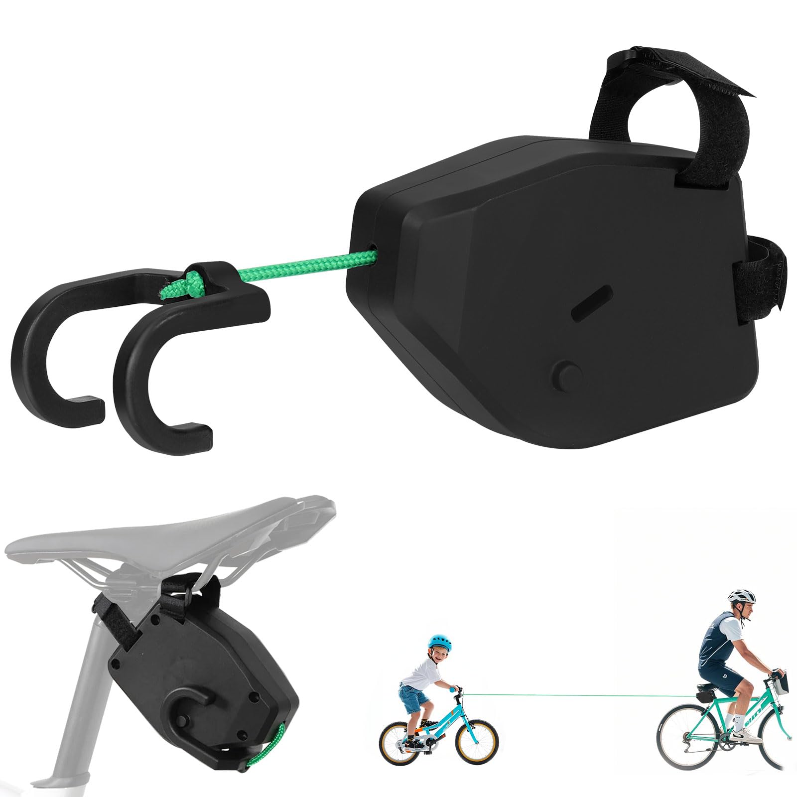 Fahrrad Abschleppseil Kinder,Gtuzkheu 2.5M Fahrrad Traktionsseil, Eltern Kind Zugseil Abschleppseil Traktionsseil,Einziehbares Abschleppstange Fahrrad Tragfähigkeit 500 lbs für Kinder MTB Bike Angebot bei HelloDeals