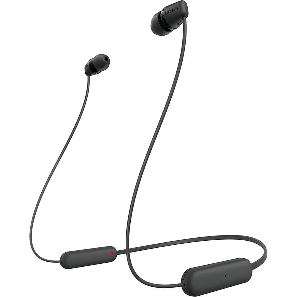 Sony WI C100 Wireless In Ear Bluetooth Kopfhörer mit eingebautem Mikrofon, schwarz, WIC100/B, WI-C100-Black, Small (Generalüberholt) Angebot bei HelloDeals